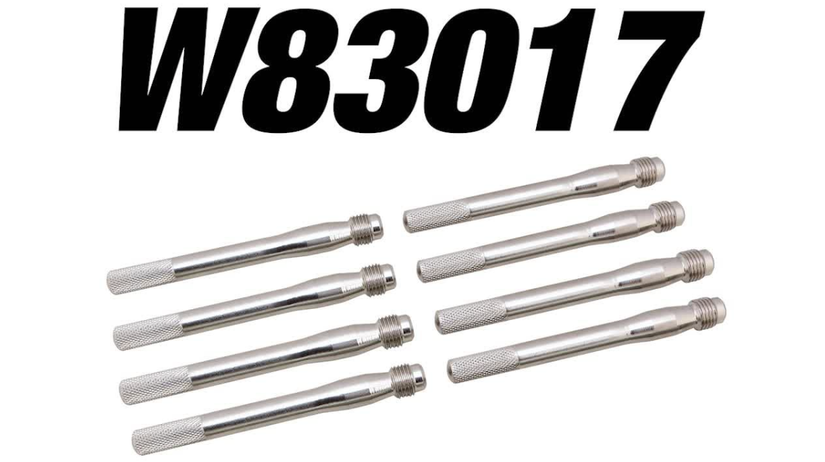 thumbnail video image 2 of Performance Tool W83017 12mm & 14mm Wheel Stud Pilot Pin Set - 12 mm x 1.25, 12 mm x 1.5, 14 mm x 1.25, and 14 mm x 1.5, 2 of 9