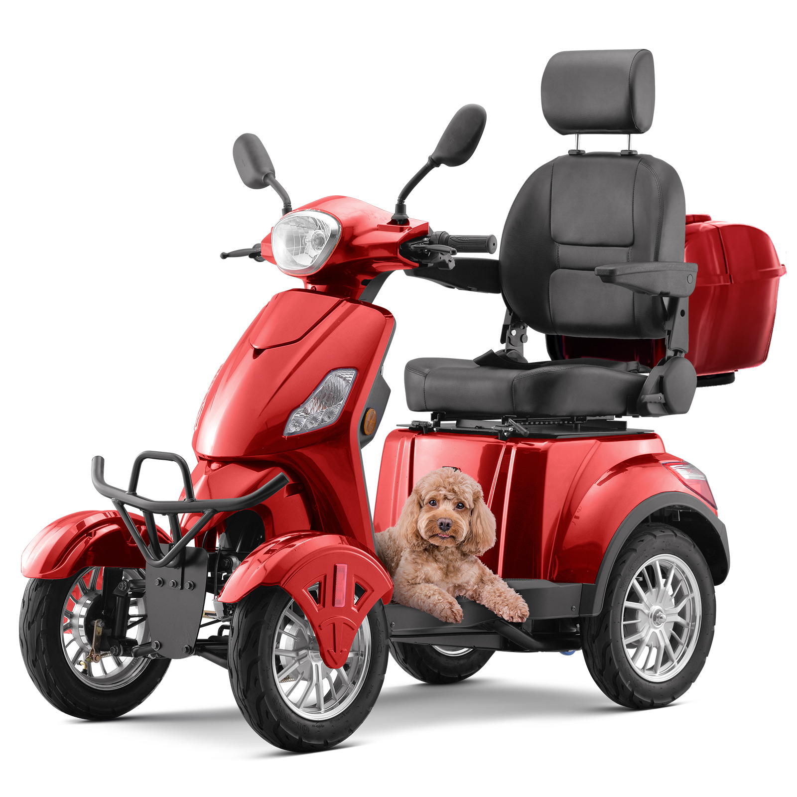 thumbnail video image 2 of Tcdjtc 4 Wheel Mobility Scooters for Seniors, Adult Scooter with 800W Motor, Motorized Scooter for Adults, Heavy Duty Electric Scooter with 500 lb Capacity, 31 Miles Long Range, Instructions Included, 2 of 9