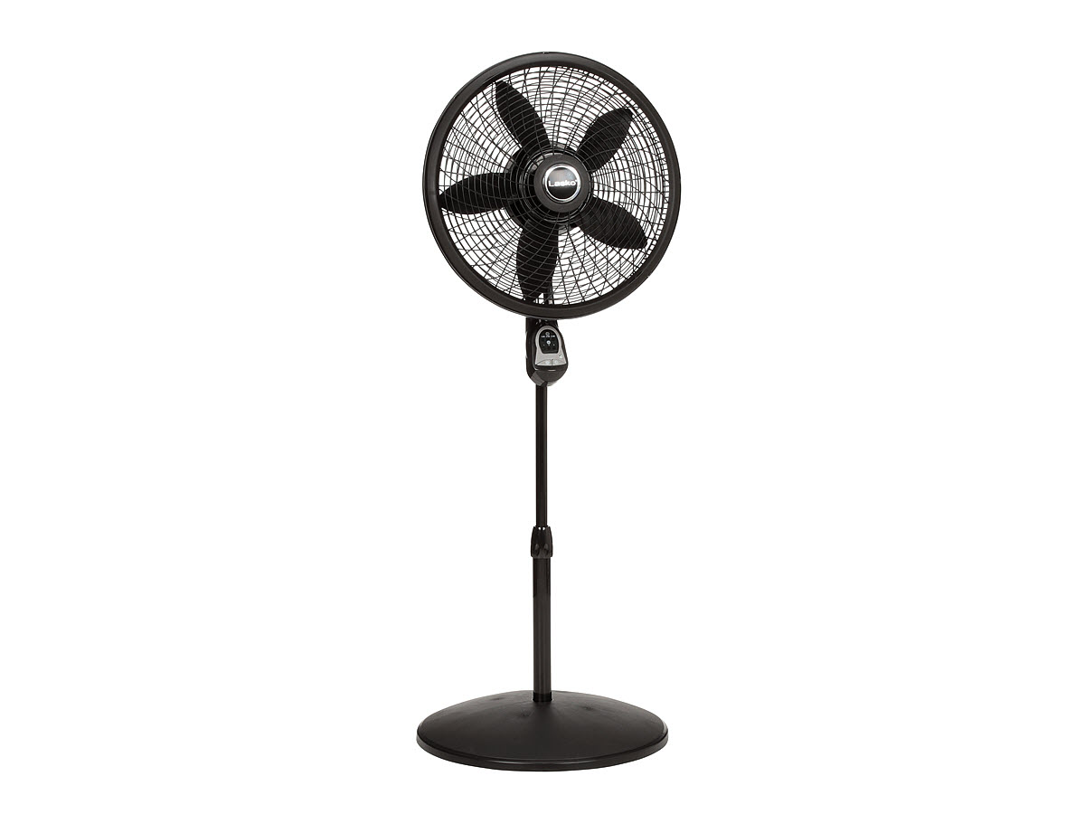 Lasko 18 3-Speed Oscillating Cyclone Pedestal Fan with Remote and Timer,  1843, Black - Walmart.com