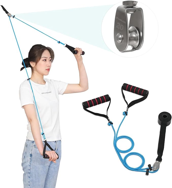 thumbnail video image 2 of Over Door Multi-Use Rehabilitation Shoulder Pulley, 2 of 8