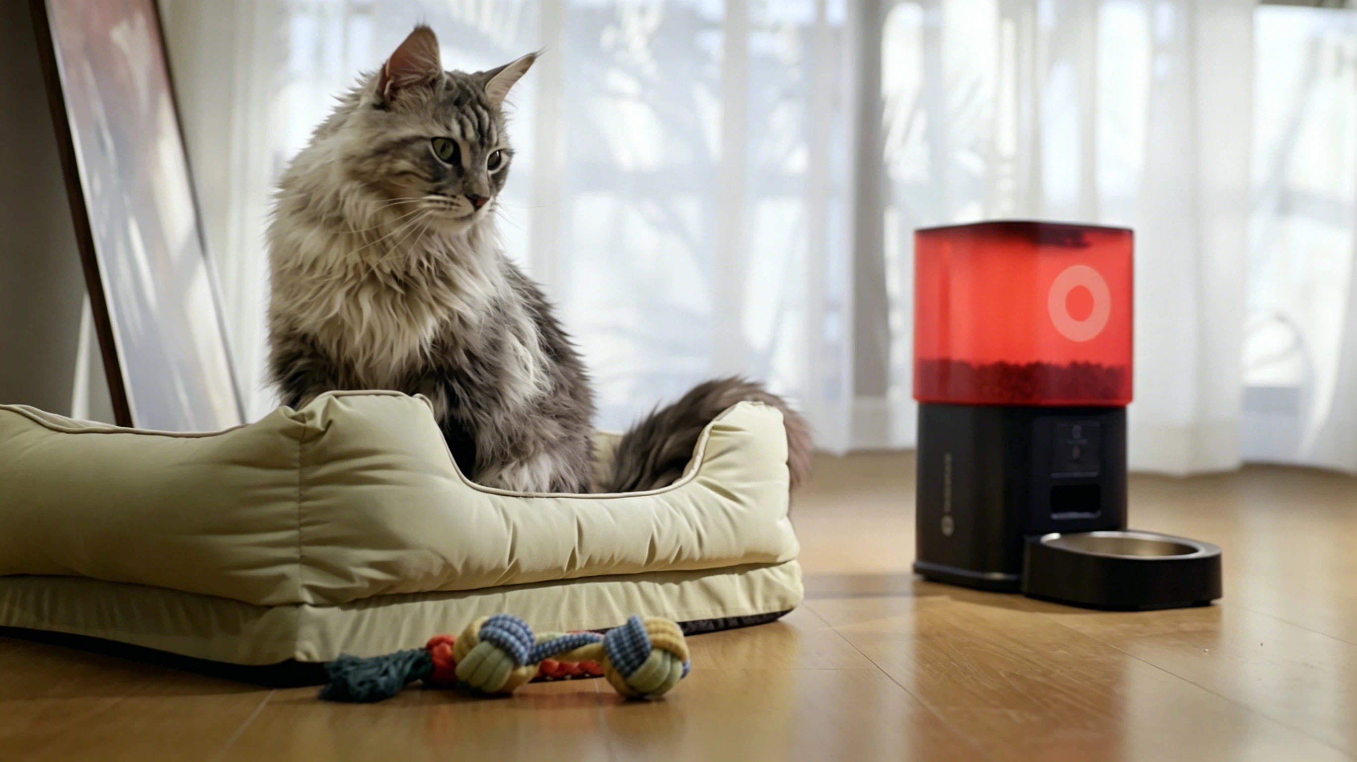 thumbnail video image 2 of Automatic Cat Feeder with Camera, 2 of 10