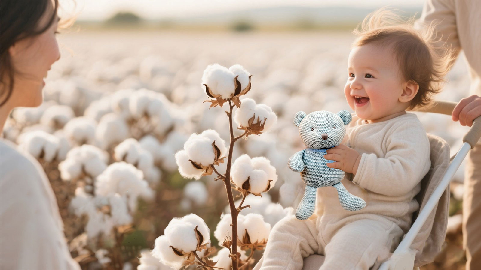 thumbnail video image 2 of Collection infant elephant Organic Baby Toys Stuffed Animal , 7 inches pink (0-36months), 2 of 6