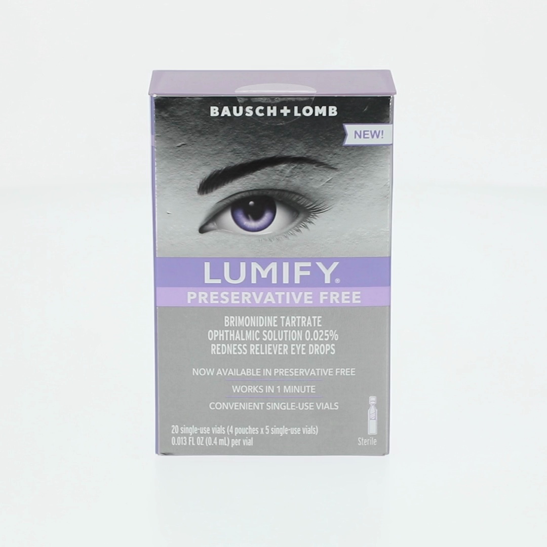 LUMIFY 2個セット 2 pack) LUMIFY Preservative Free Redness Reliever Eye Drops, For