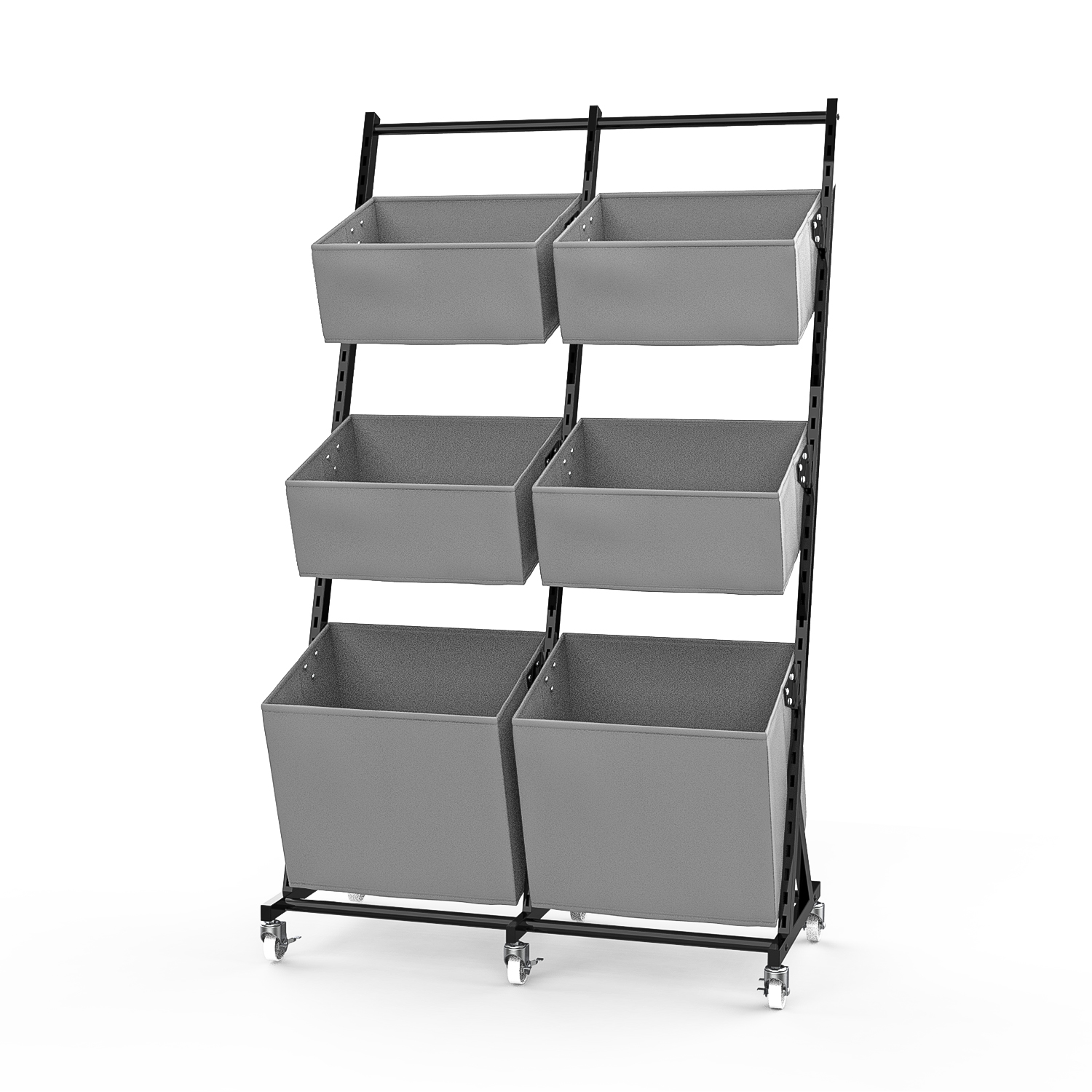 【送料無料】Laundry Basket Wagon 3rack/3color 送料無料】Laundry Basket Wagon 3rack/3color