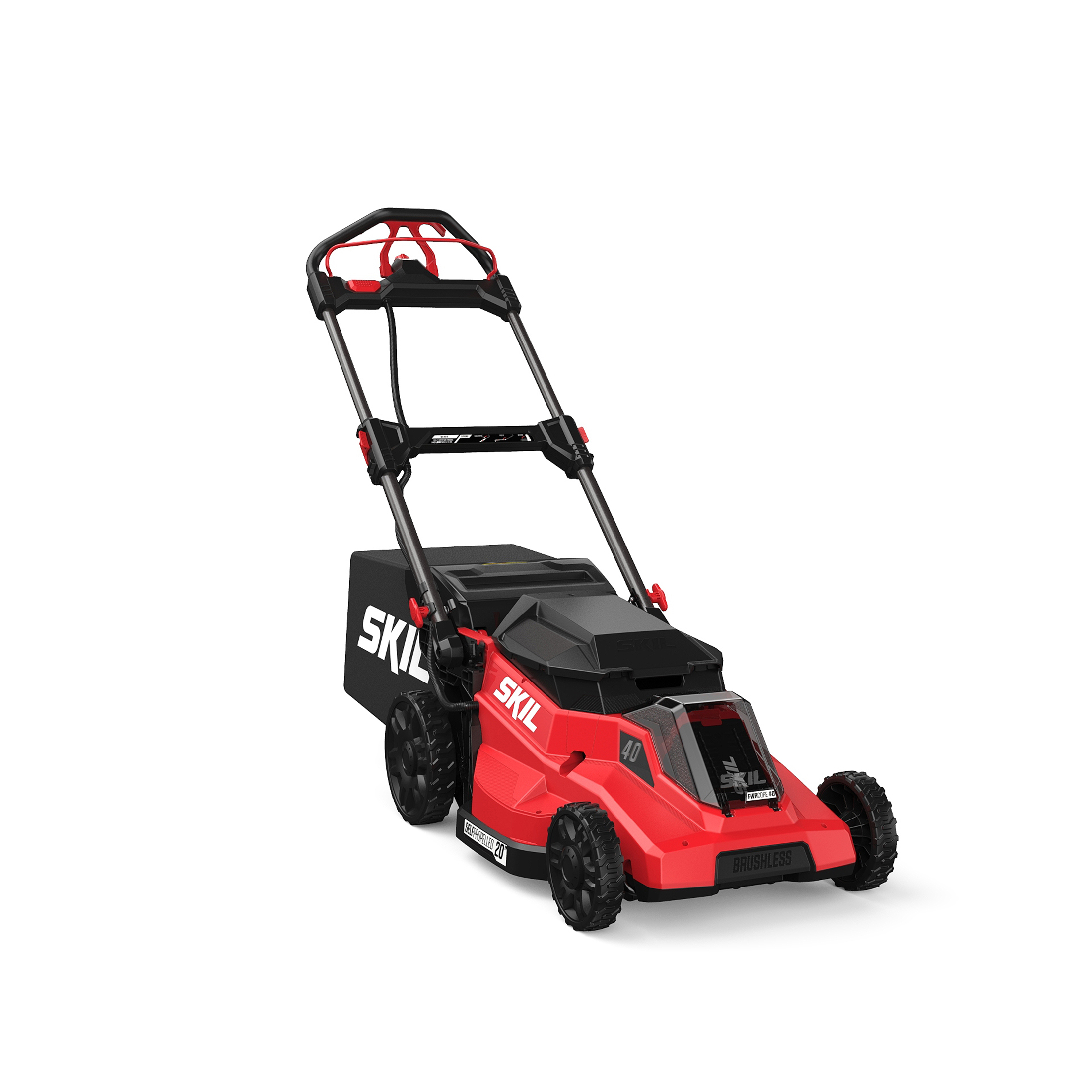 SKIL PWR CORE 40V Brushless 20-Inch Self-Propelled Mower Kit with