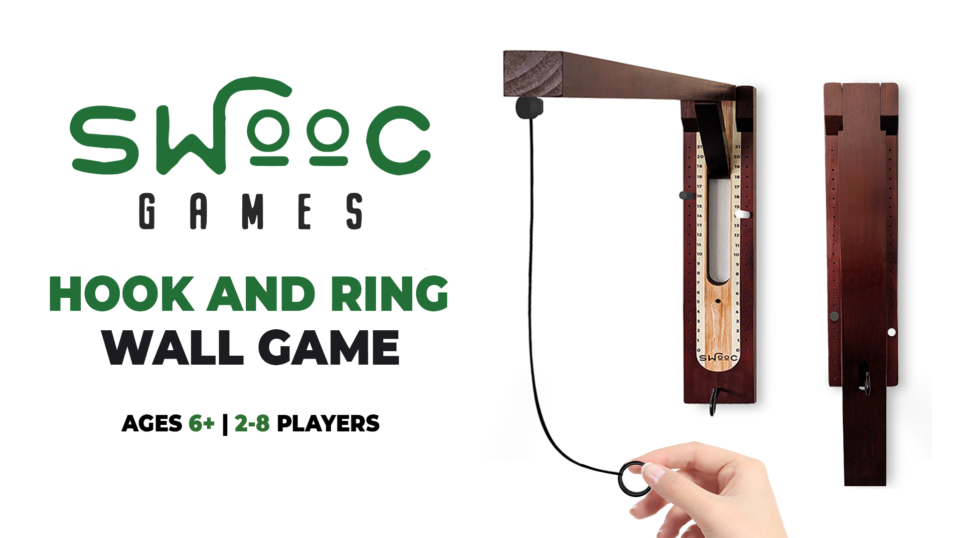 thumbnail video image 2 of Hideaway Hook and Ring Game On A String - Weather Resistant & Easy Setup, 2 of 7