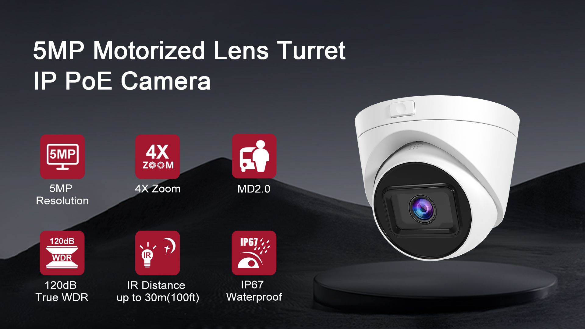 thumbnail video image 2 of Anpviz 5MP PoE IP Camera with Audio, Outdoor Security Camera with Human/Vehicle Detection, Smart Color Night Vision (0.005 Lux), 3072x1728@20fps, 114° FOV, 120dB WDR, and IP67 Waterproof, 2 of 7