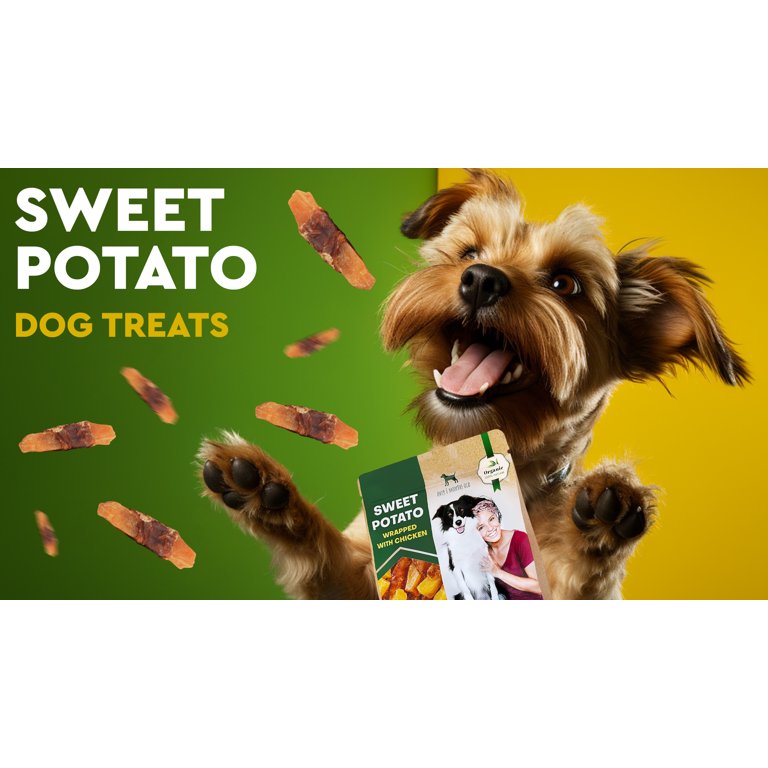 Beloved Pets Dog Sweet Potato Wrapped with Chicken Treats for