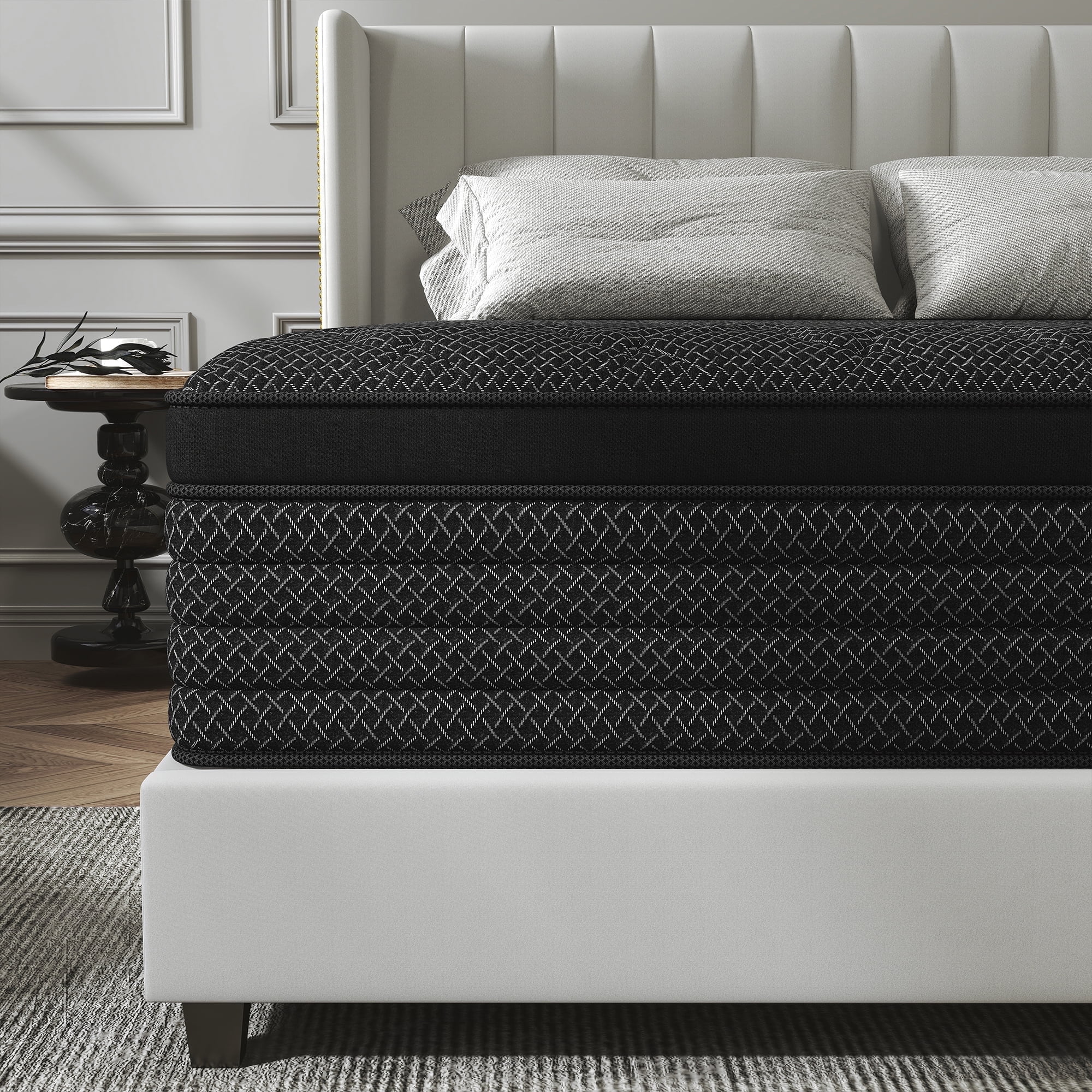 thumbnail video image 2 of Kviwasha 14 inch Twin Mattress in a Box Pocket Innerspring Hybrid Mattress, CertiPUR-US Certified , Twin, 2 of 8