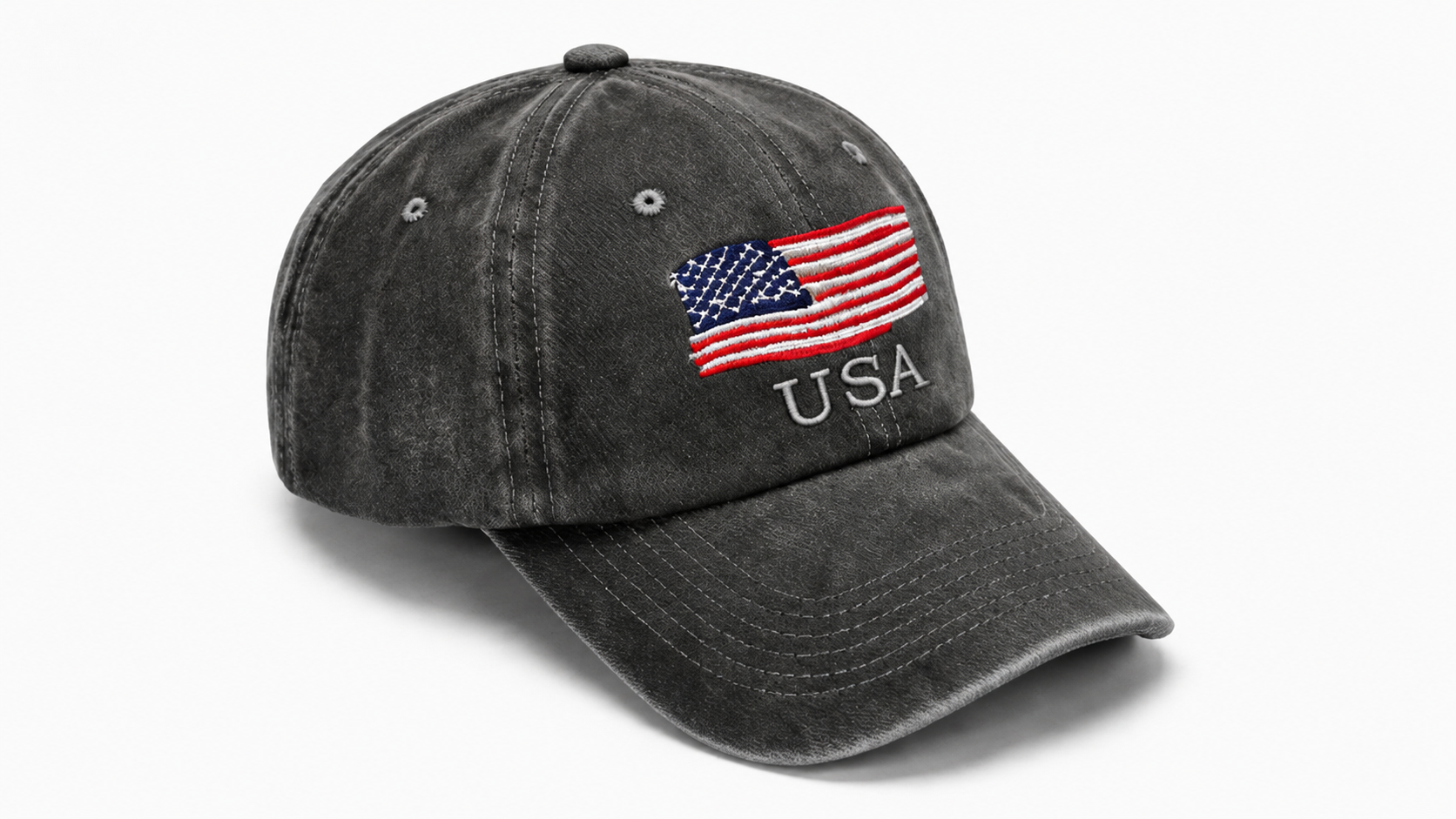 thumbnail video image 2 of PBFRDSJ 4th of July Hat Adjustable Cotton Flag Washed Hat for Men & Women Patriotic Vintage Baseball Cap, 2 of 6