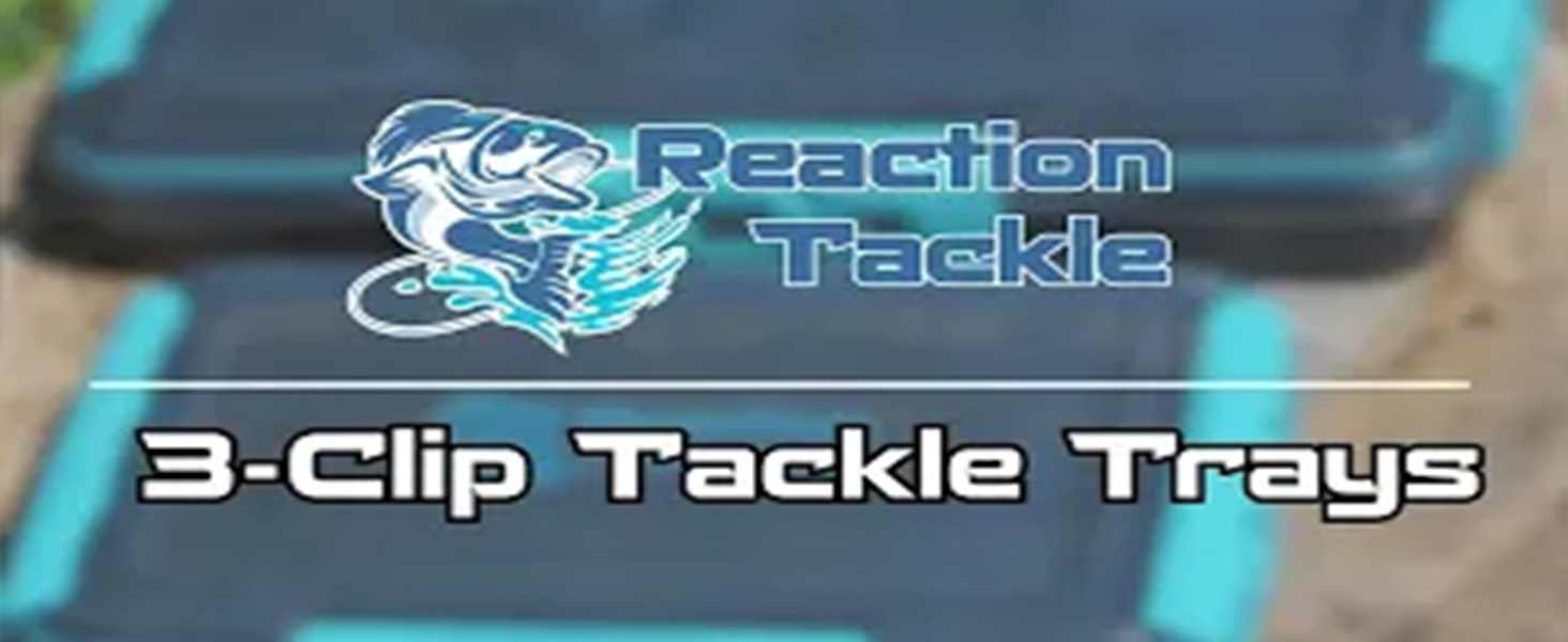 thumbnail video image 2 of Reaction Tackle Ultimate Waterproof Tackle Box Trays with Removable Dividers - Organization and Storage Solution- 3-Pack Kit of 3-Clip Trays - 3700 3-pack, 2 of 6