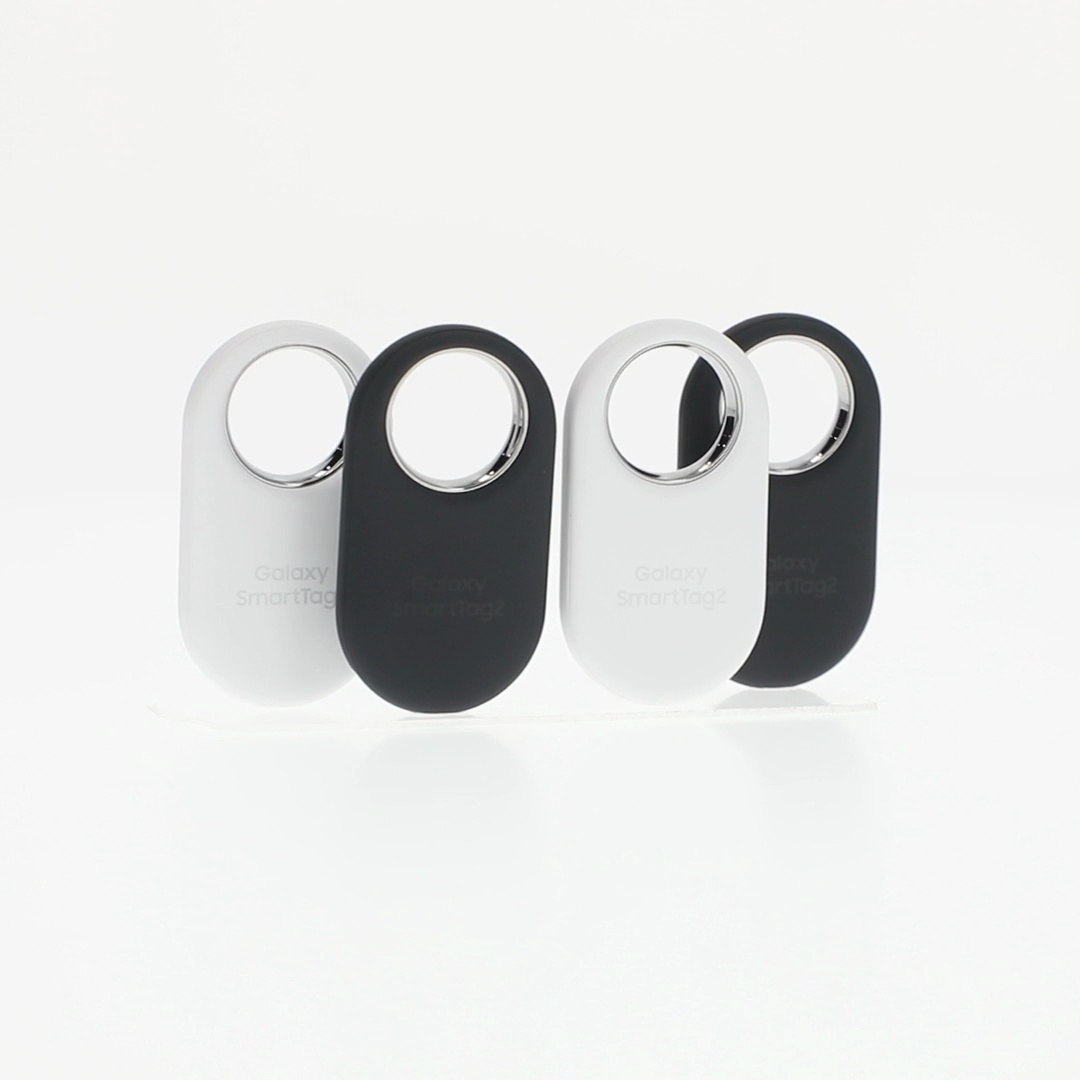 Samsung Galaxy SmartTag2, 4 Pack, Item Tracking, Black and White