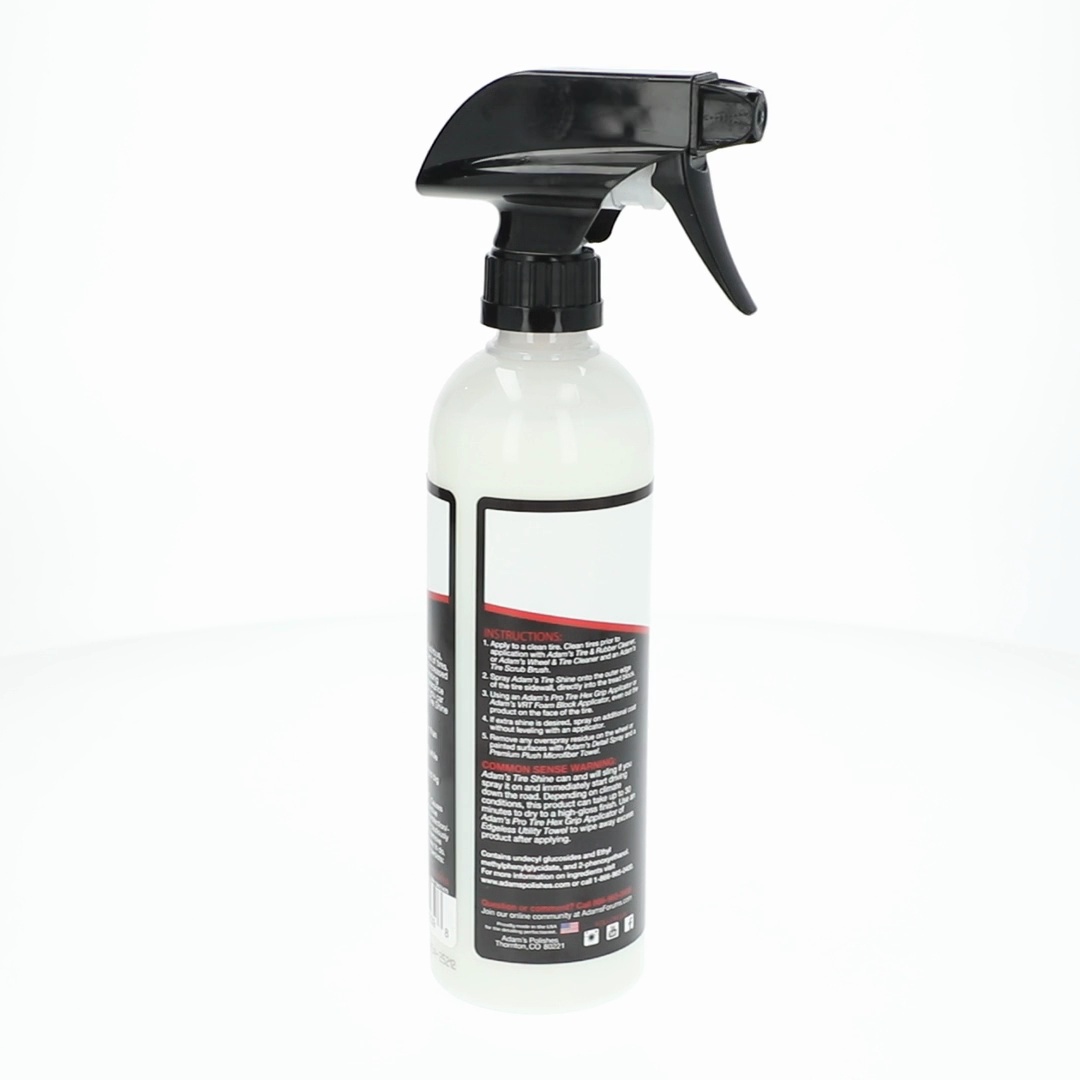 Adam's Polishes Tire Shine 16oz High-Gloss Spray with Silica for