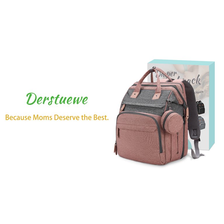 Free Shipping! DERSTUEWE Baby Diaper Backpack with Changing