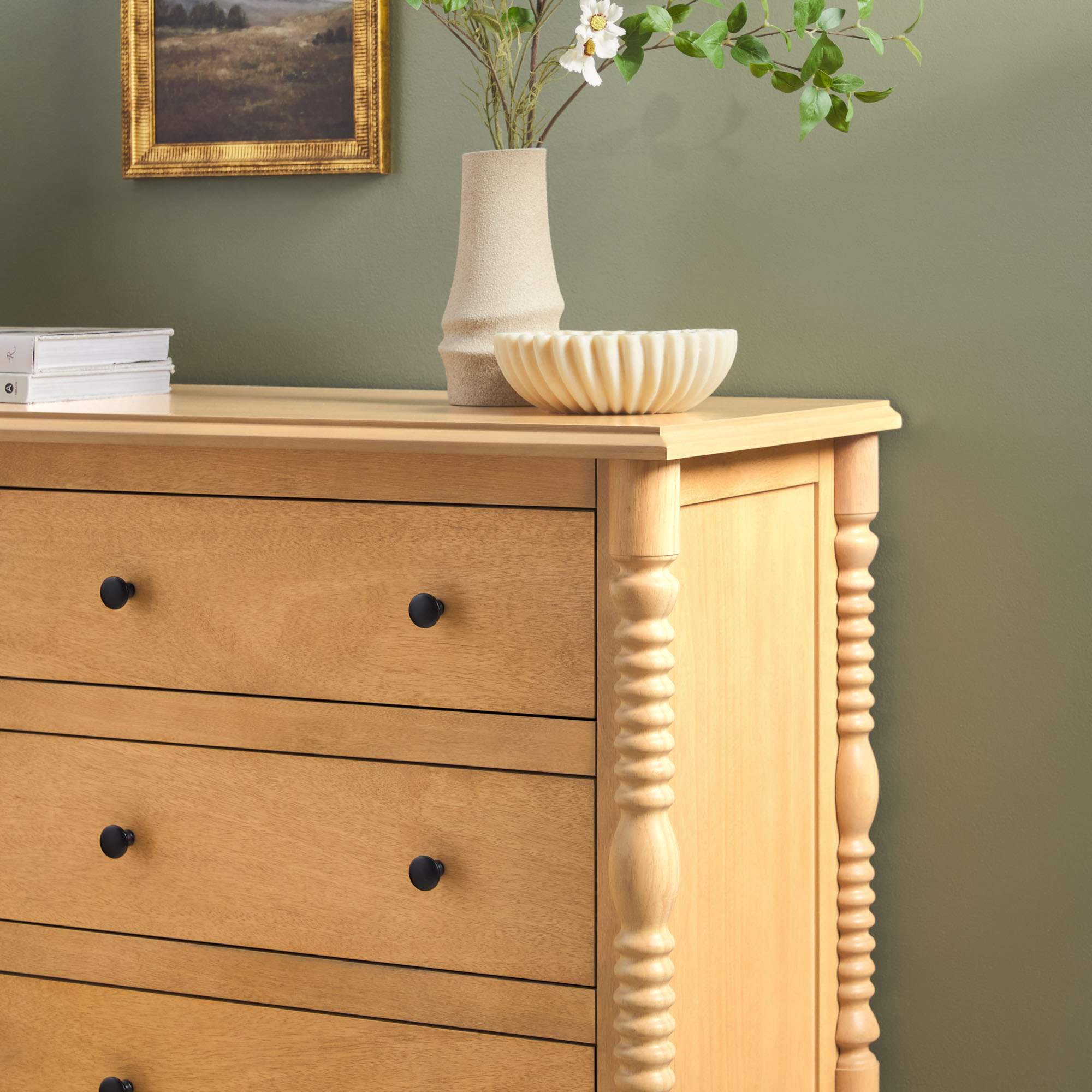 thumbnail video image 2 of Walker Edison Vivienne Easy Assembly 3-Piece Solid Wood Bedroom Set with Two 2-Drawer Nightstands and 6-Drawer Dresser - Natural, 2 of 11