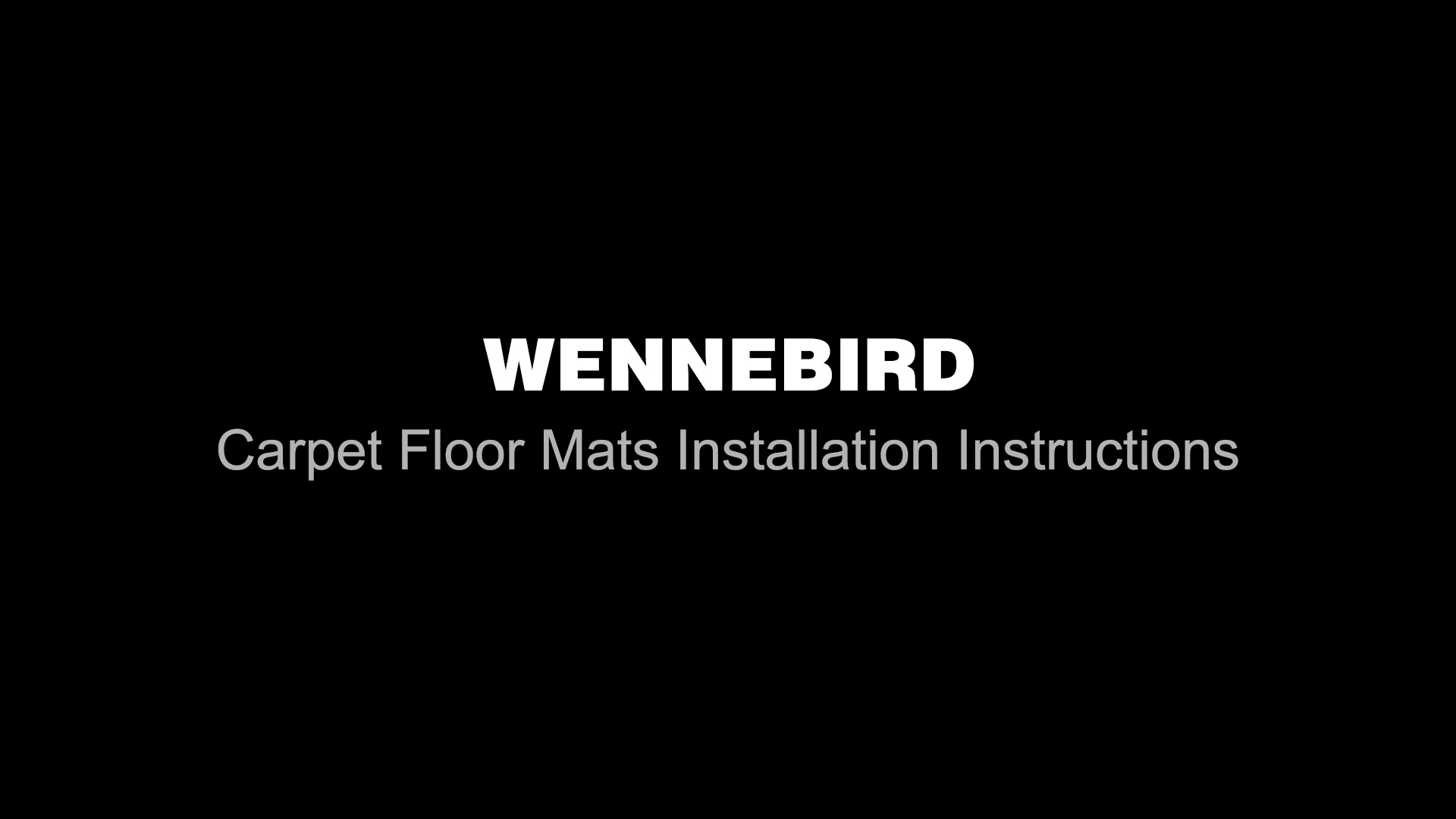 thumbnail video image 2 of WENNEBIRD Superior Carpet Floor Mats for 2014-2019 Toyota Highlander 7 Seater FWD, Hybrid or AWD - 4pc, 2 of 8