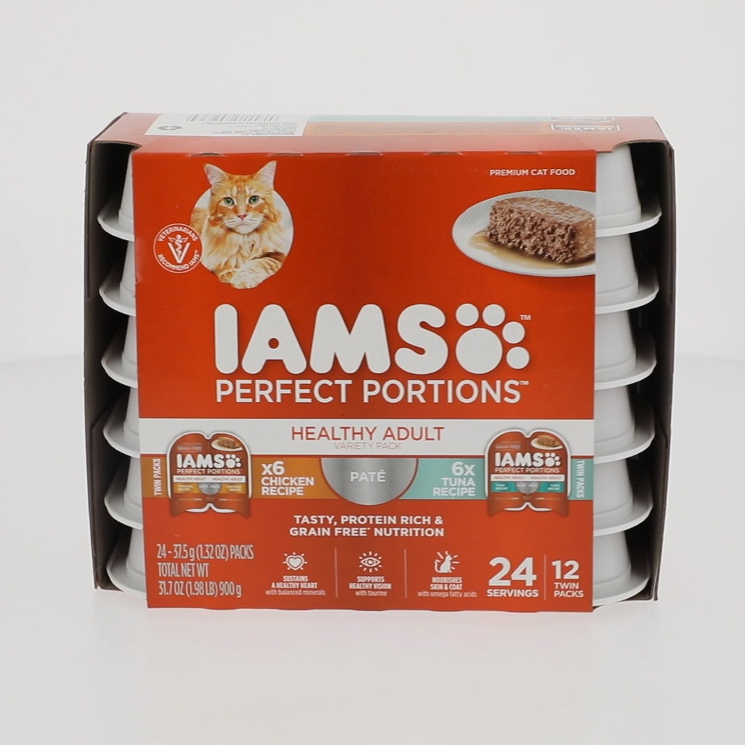 IAMS Wet Cat Food Variety Pack 1.32 oz Trays for Adult Cats - Walmart.com