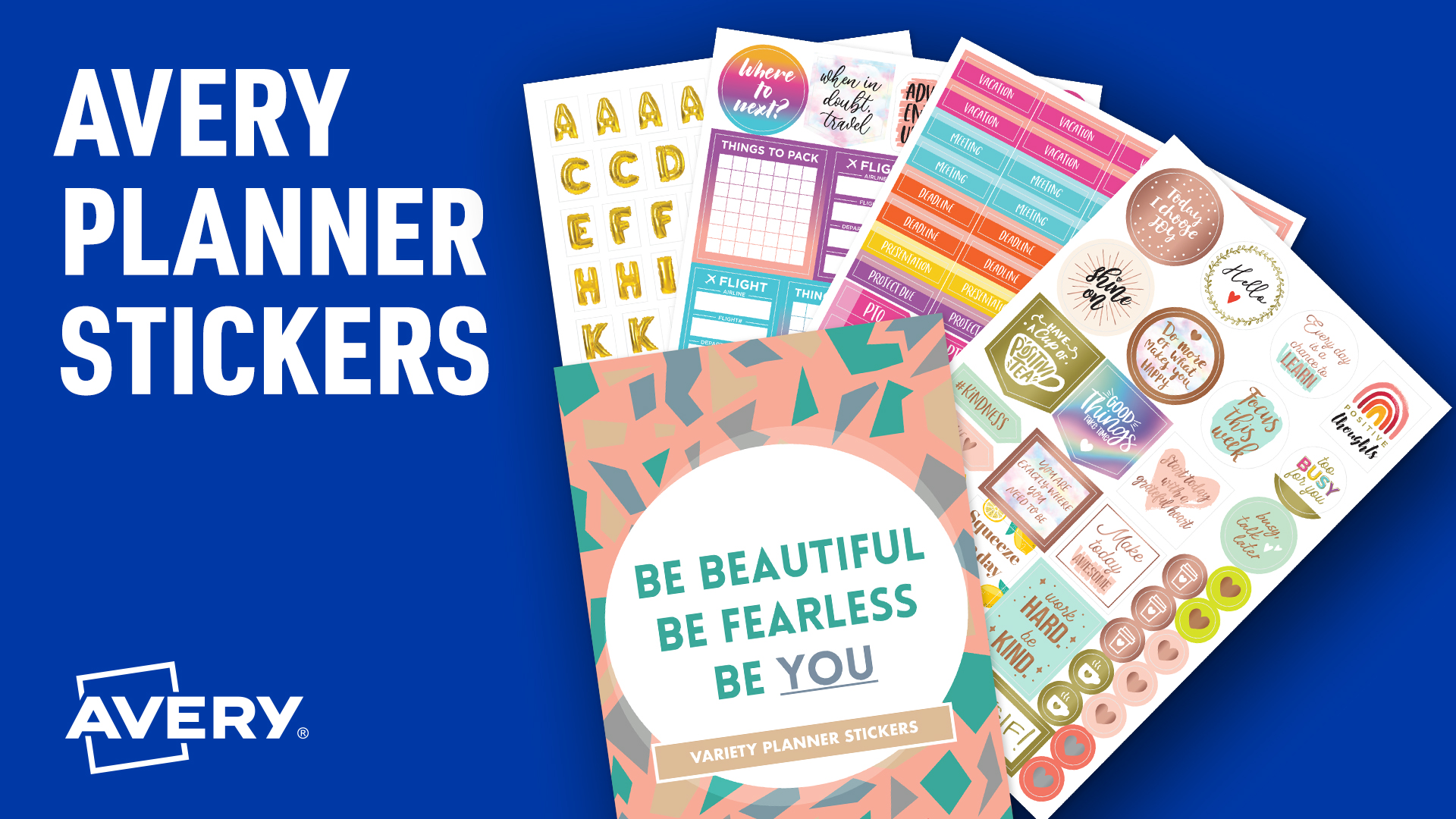 thumbnail video image 2 of Avery Seasons and Holidays Sticker Pack, 15 Sheets, 571ct (6776), 2 of 9