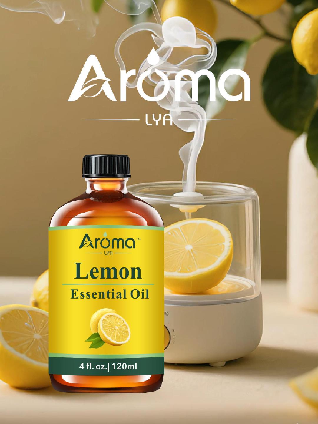thumbnail video image 2 of AromaLya 120ml Lemon Fragrance Oil | Zesty Citrus Scented Oil for Diffusers & Home | Bulk Size Uplifting Aroma, 2 of 5