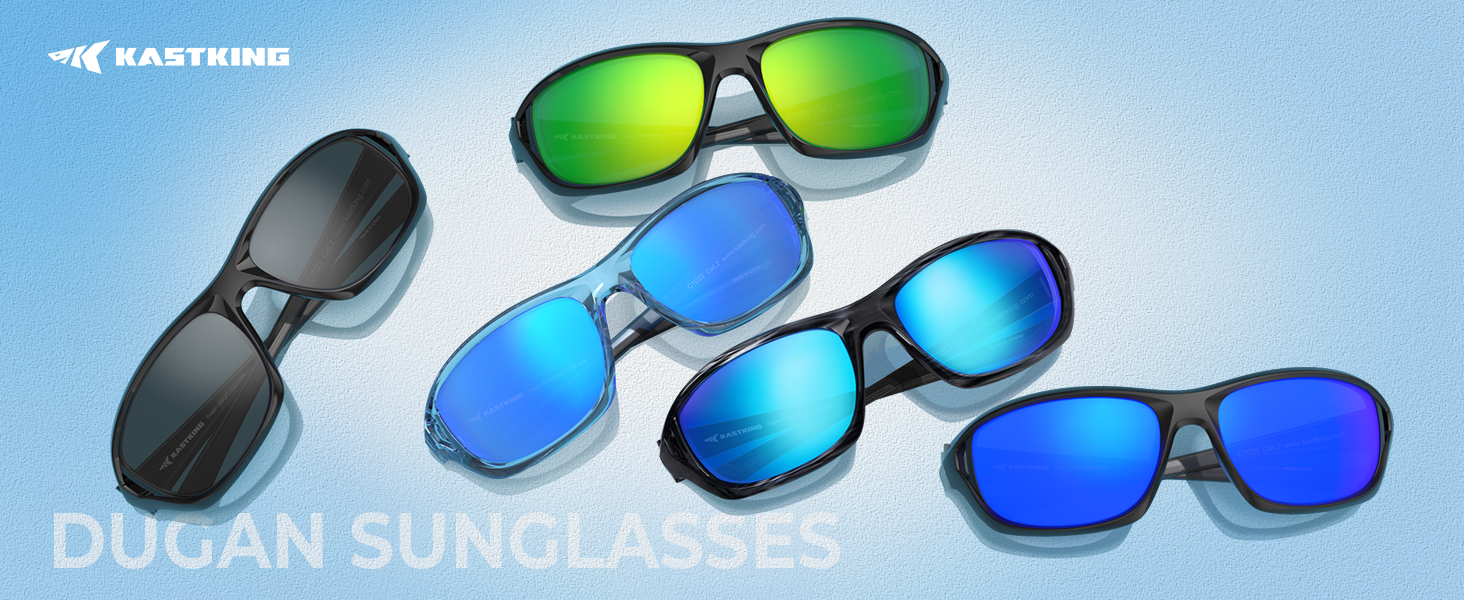 thumbnail video image 2 of KastKing Dugan Polarized Sport Sunglasses for Men and Women, Ideal for Driving Fishing Cycling Running, UV Protection, 2 of 9