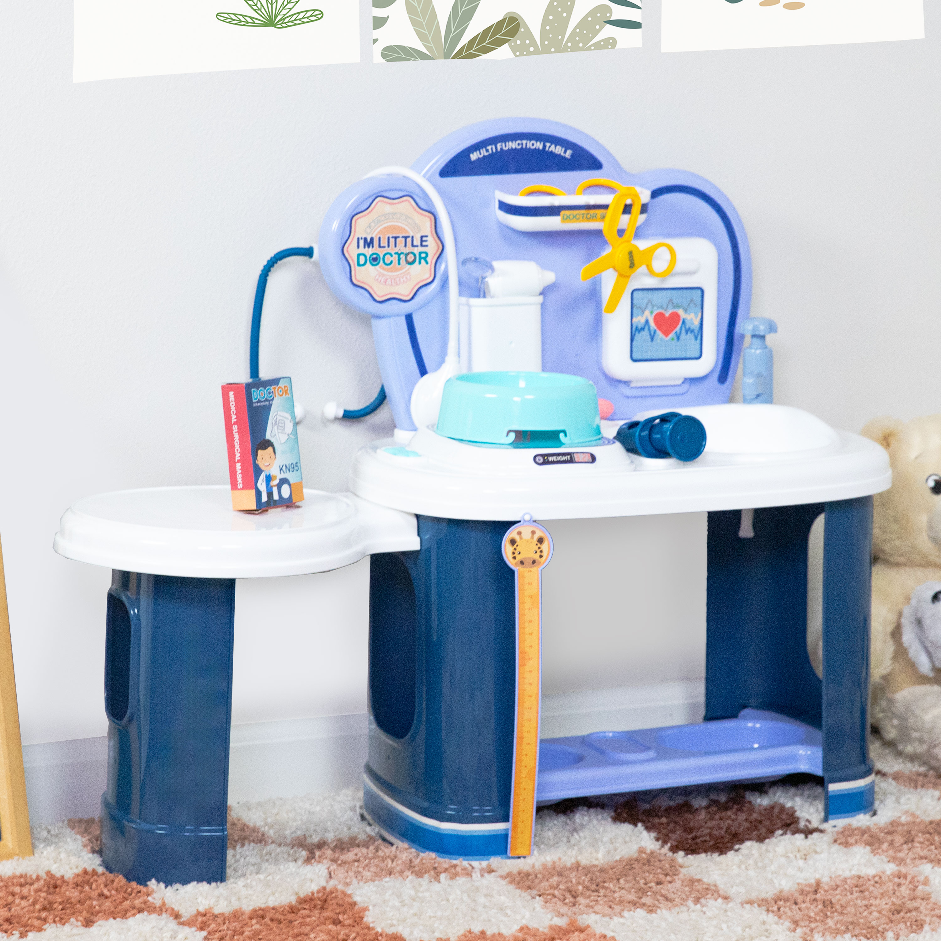 thumbnail video image 2 of Sunnydaze Little Doctor Veterinarian Play Pretend Kit, 12-Piece, 2 of 19