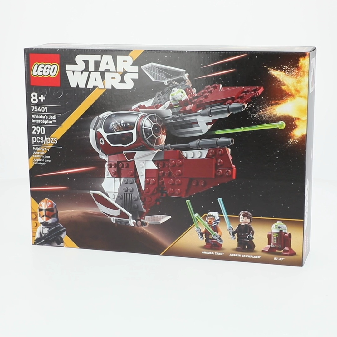 Free Shipping! LEGO Star Wars Ahsoka's Jedi Interceptor Spaceship