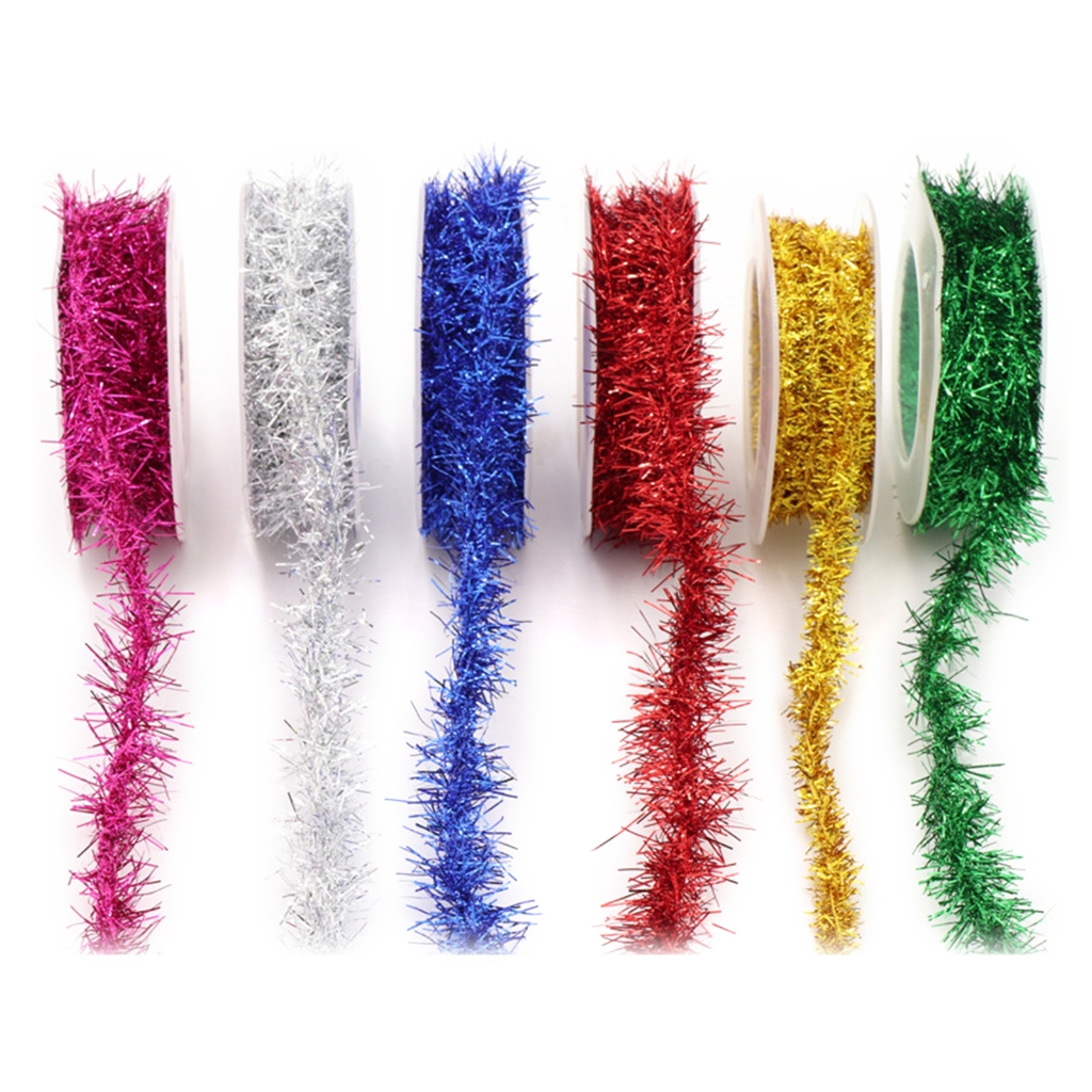 thumbnail video image 2 of 4.92FT Long Metalic Tinsel Garlands Wire Garland Christmas Party Decor for Christmas Tree Decorations Festival Ornament, 2 of 4