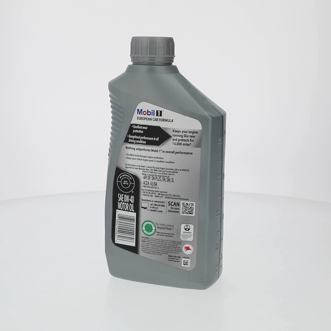 Mobil 1 FS European Car Formula Full Synthetic Motor Oil 0W-40, 1