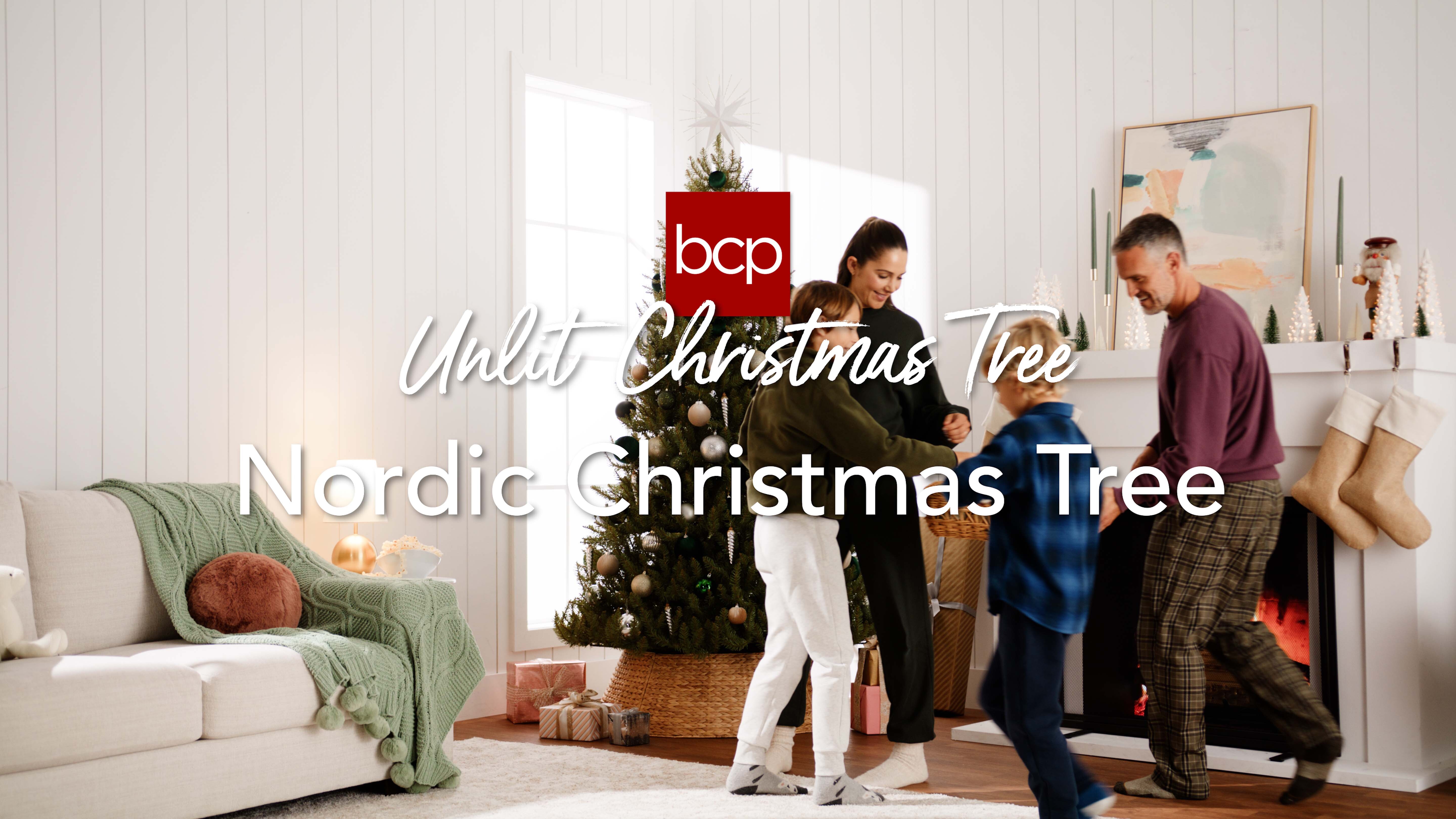 thumbnail video image 2 of Best Choice Products 6ft Premium Hinged Nordic Fir Christmas Tree Holiday Decoration w/ Foldable Metal Base, 2 of 9