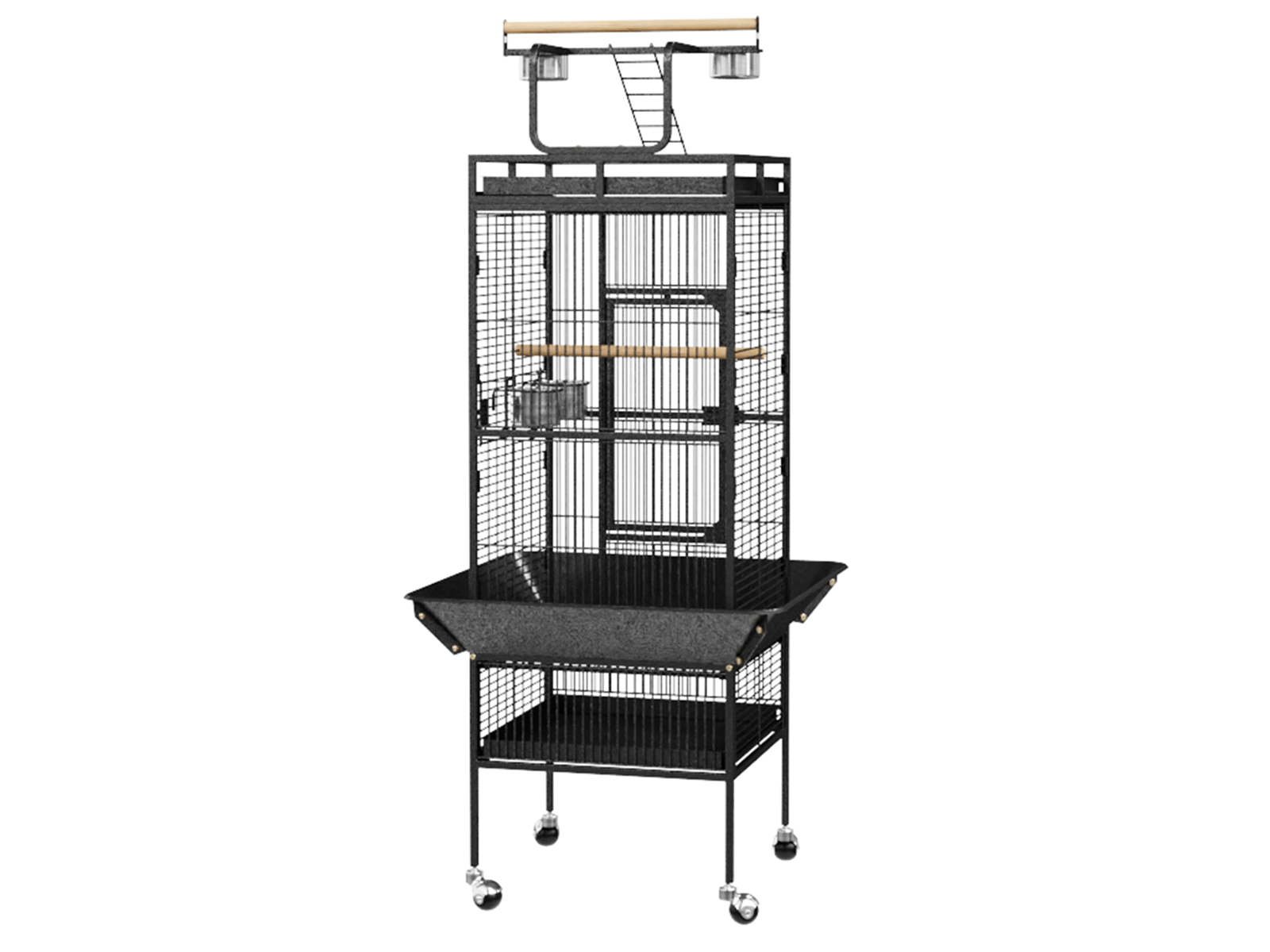 HomGarden Tall 61-in Rolling Parakeets Bird Cage with Play HomGarden Tall 61-in Rolling Parakeets Bird Cage with Play