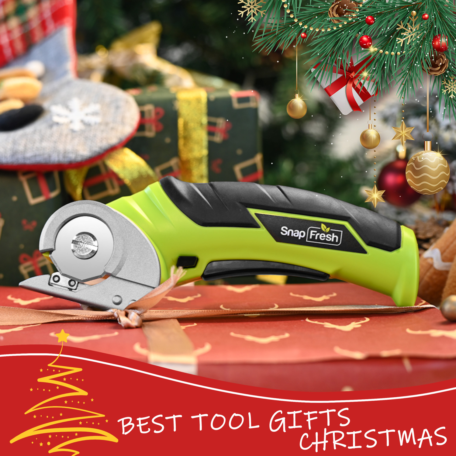 thumbnail video image 2 of SnapFresh Cordless Electric Scissors, 4V Cardboard Cutter, Mini Cutter with a Replacement Blade/Charger, EC0601, 2 of 11