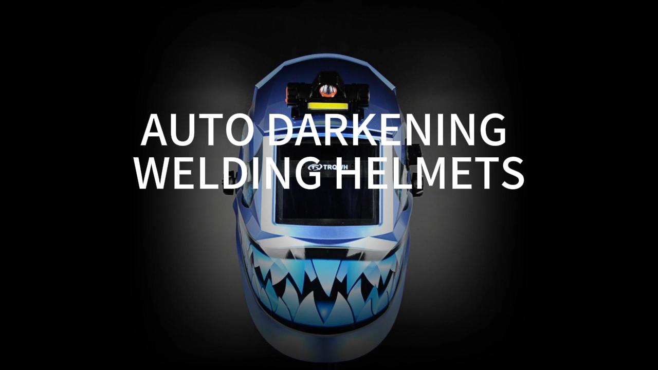 thumbnail video image 2 of TRQWH Auto-Darkening Welding Helmet with 1/1/1/2 Optical Clarity, 2 of 10