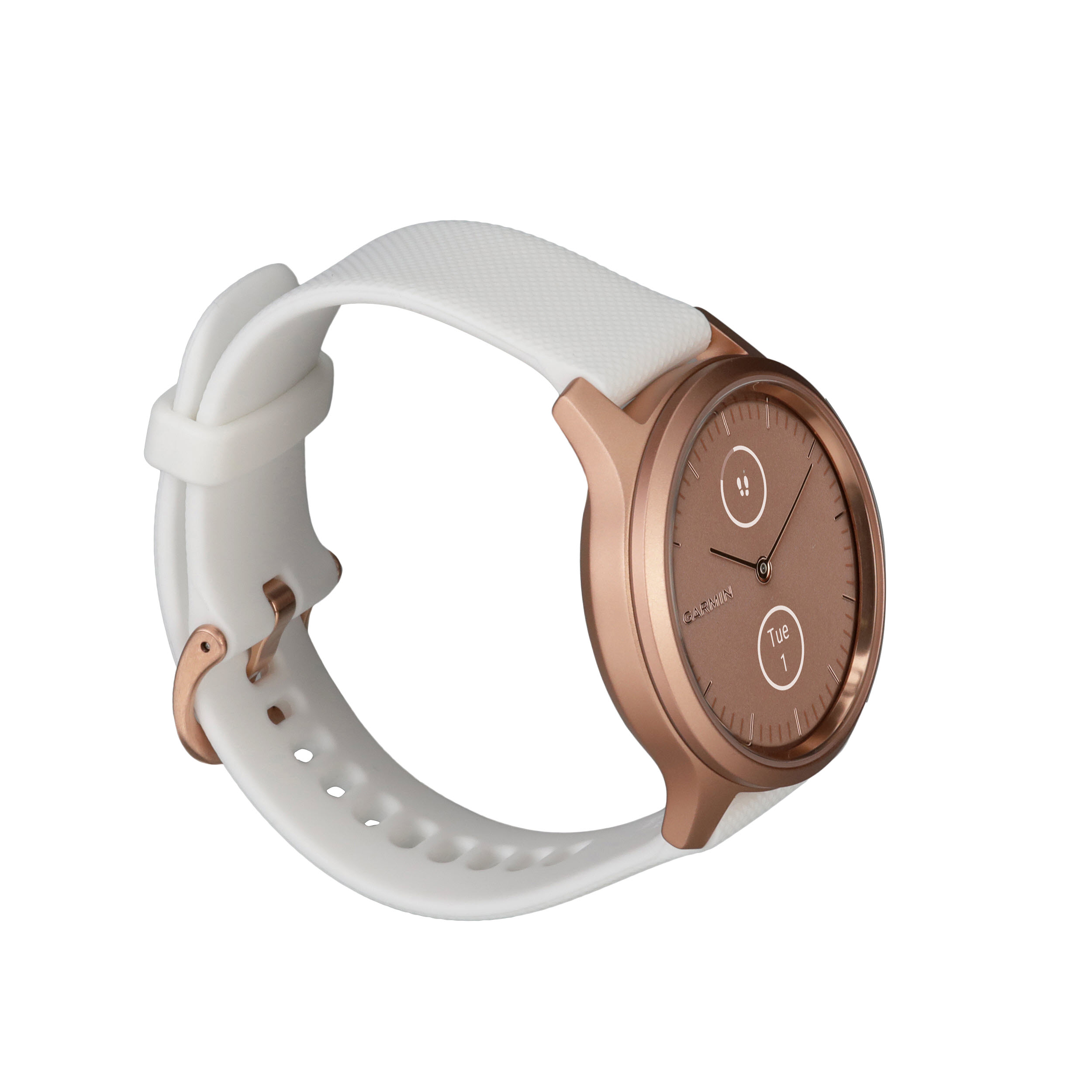 Garmin vivomove® Style White with Rose Gold Hardware