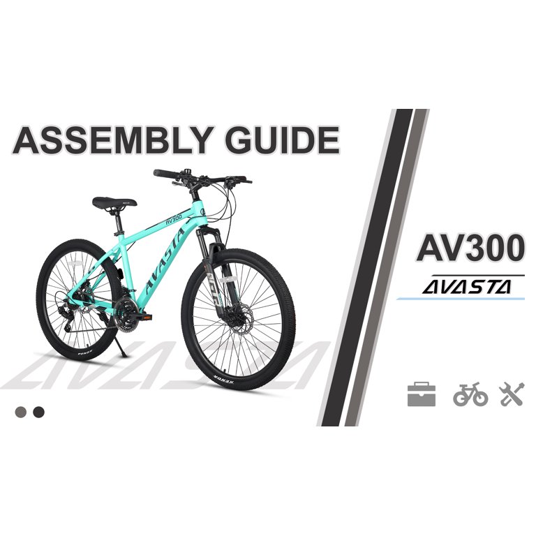 VTT AVASTA AV300 26 Pouces – Cadre Alu, 21 Vitesses Shimano, Suspension Avant, Freins à Disque, Pneus 26x1,95, Multicolore