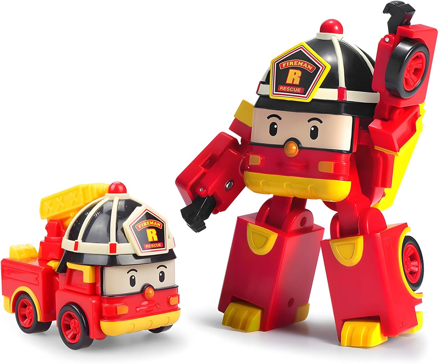 thumbnail video image 2 of Robocar POLI Toys, ROY Transforming Robot Toys, 4" Action Figure Vehicles for Ages 3 and up, 2 of 10