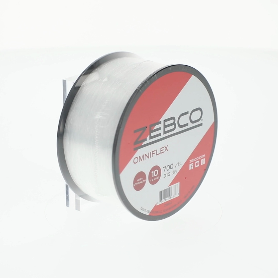 Zebco Omniflex Monofilament Fishing Line, 10-Pound Tested, Clear