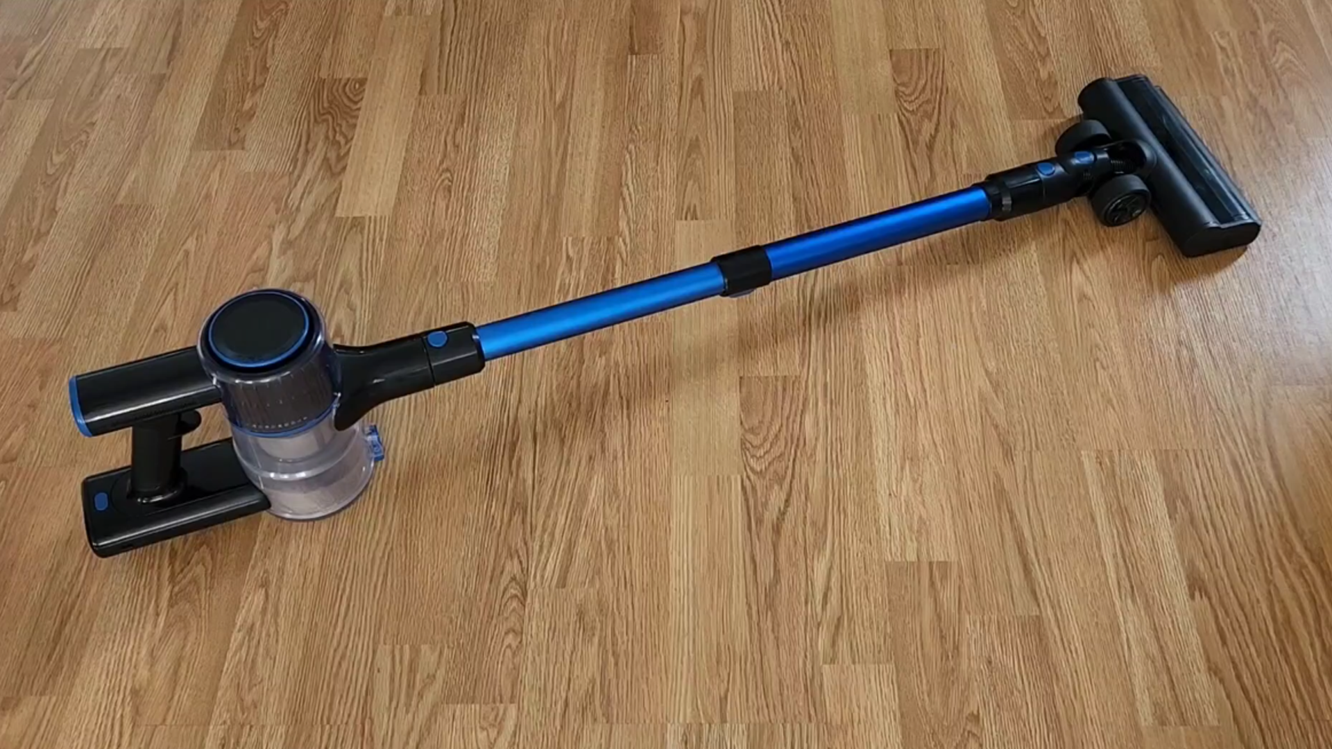 thumbnail video image 2 of SUXIANGVAC Cordless Vacuum Cleaner, 30Kpa Powerful Suction 8-in-1 Stick Vacuum with LED Display, 3 Modes Suction, Lightweight Vacuum for Hardwood Floor/Carpet/Pet Hair, Blue, 2 of 9