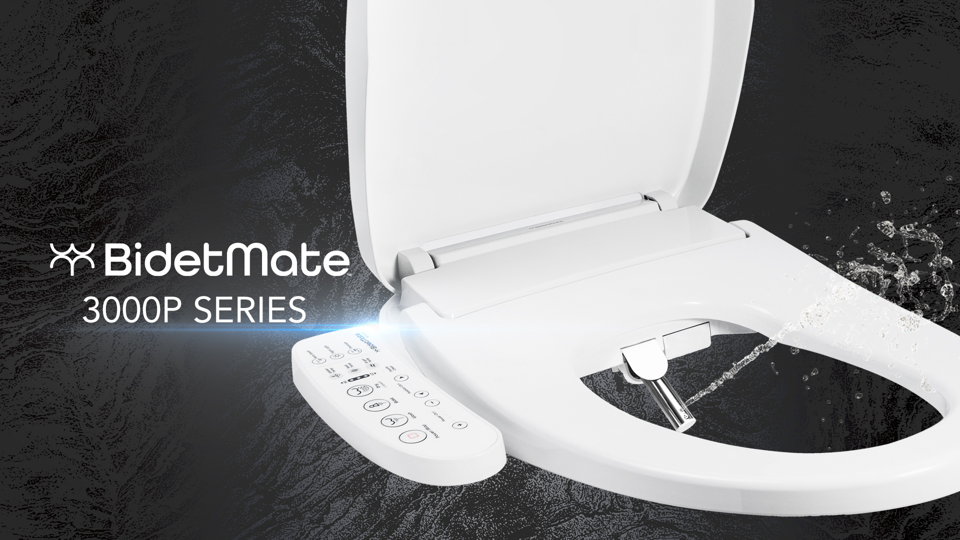 thumbnail video image 2 of BidetMate 3000 Series Smart Toilet Seat with Bidet Adjustable & Self-Cleaning Heated Bidet, 2 of 12