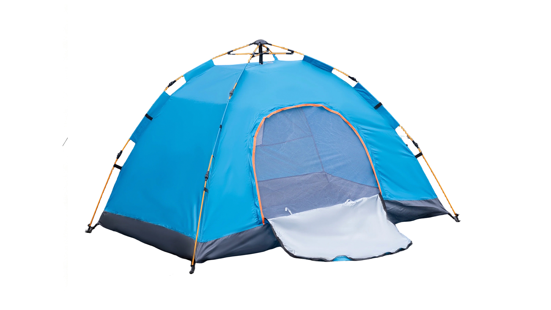 thumbnail video image 2 of 2 Person Instant Camping Tent, Auto Setup Pop Up Tent for Camping/Hiking/Travel, Gold, 2 of 7