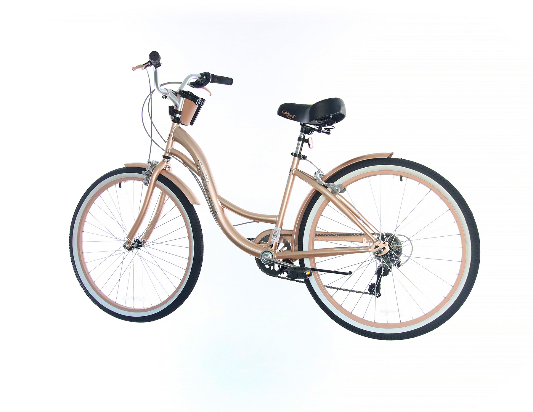 kent bayside cruiser bike rose gold