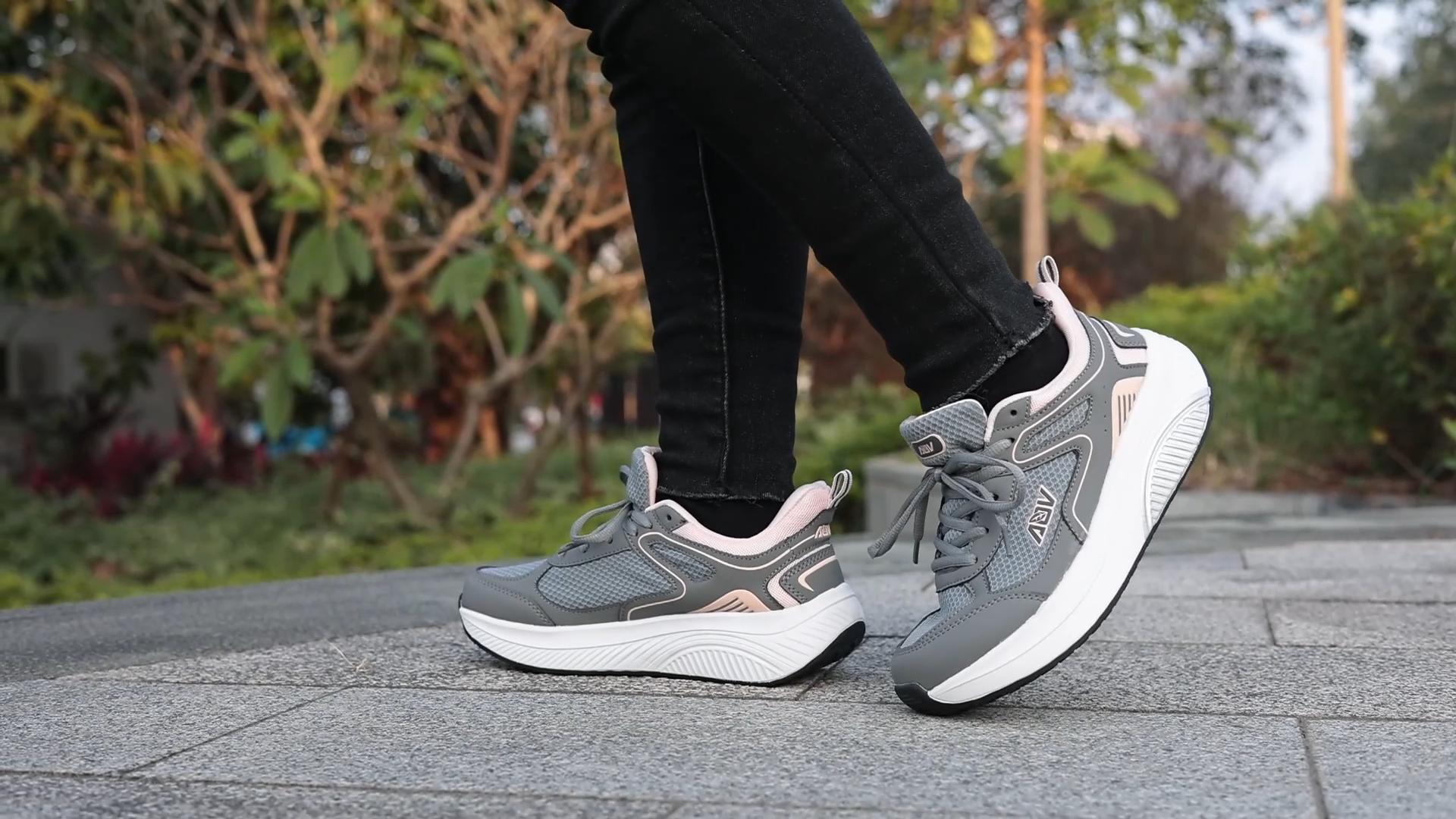 thumbnail video image 2 of Artlea Wide Toe Box Shoes Women Arch Support Walking Shoes Plantar Fasciitis Orthotic Tennis Sneakers for Foot Pain Relief and Long Standing, 2 of 7