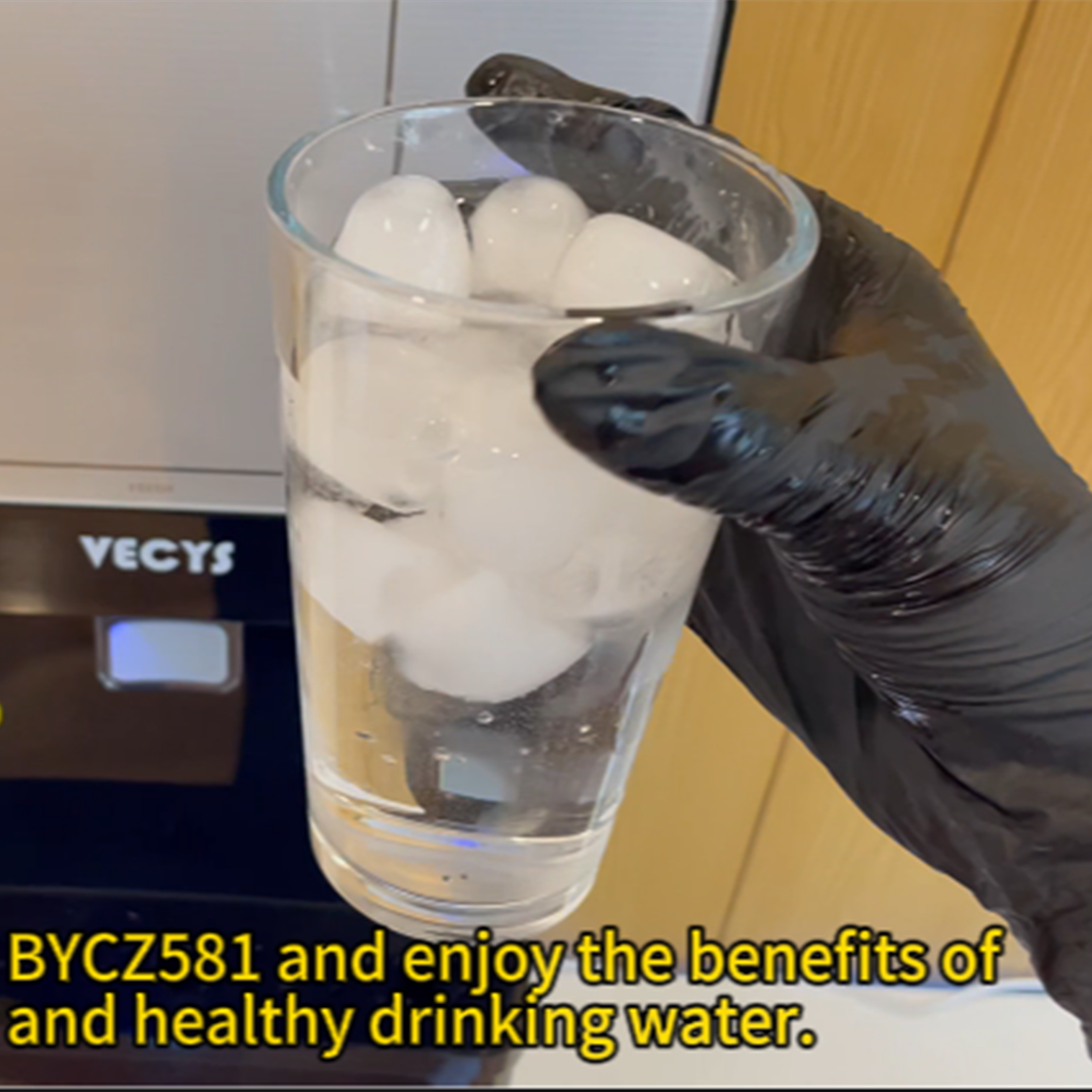 thumbnail video image 2 of VECYS 3 5 gal Water Dispenser with Ice Maker, 27LBS Daily Ice & Child Lock, 2 of 8