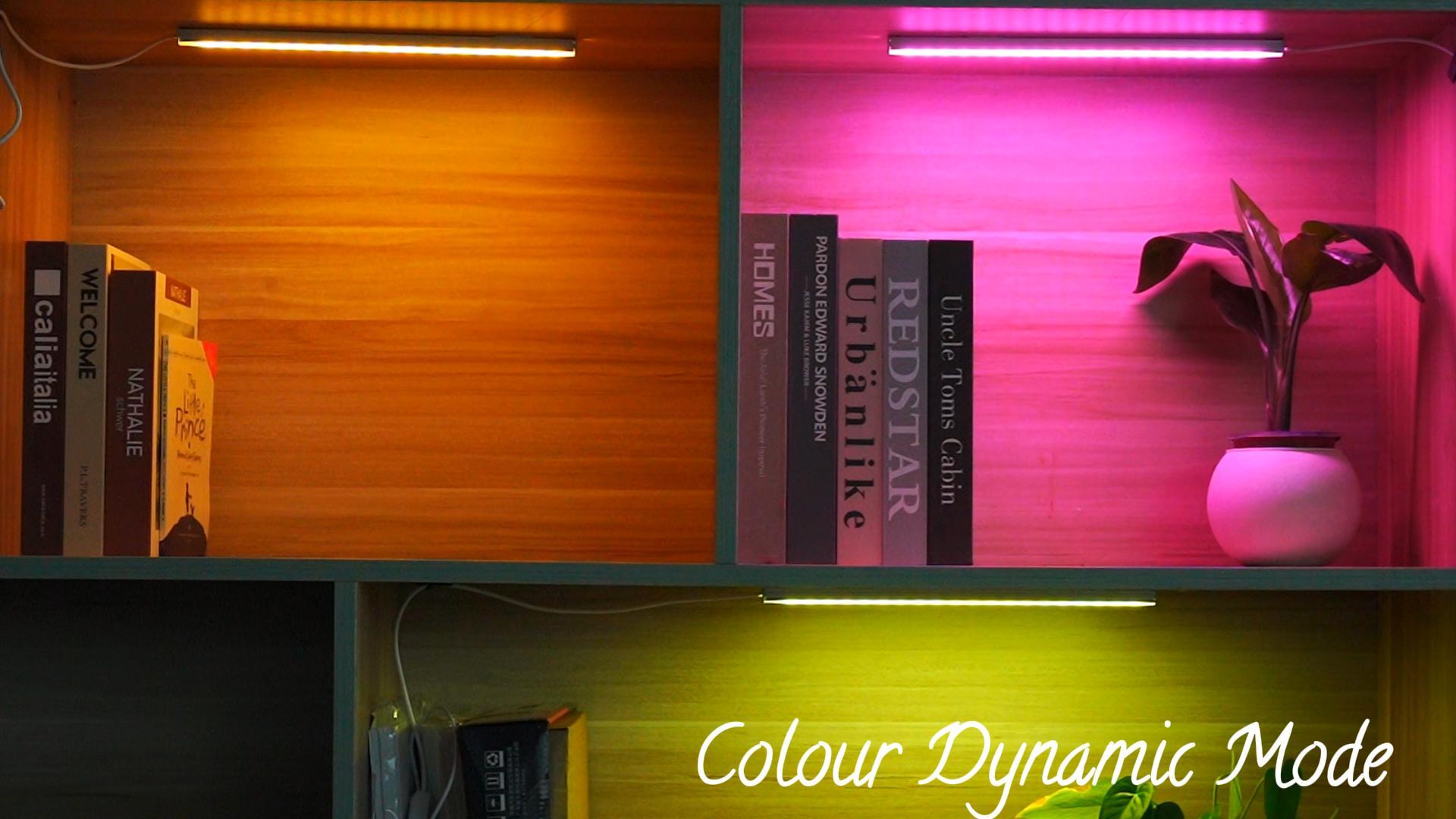 AikTryee Smart RGB Under Cabinet Light Bar, Magnetic, USB Powered, 8 ...