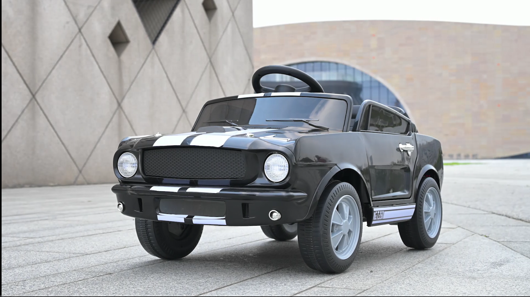 thumbnail video image 2 of UBesGoo 12V Licensed Shelby Electric Ride on Car, Kids Powered Ride On Toy Car,  w/ Parent Remote Control, Pink, 2 of 12