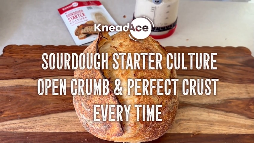 thumbnail video image 2 of KneadAce Artisan Sourdough Starter - Wild Yeasts  - Non-GMO, 2 of 8
