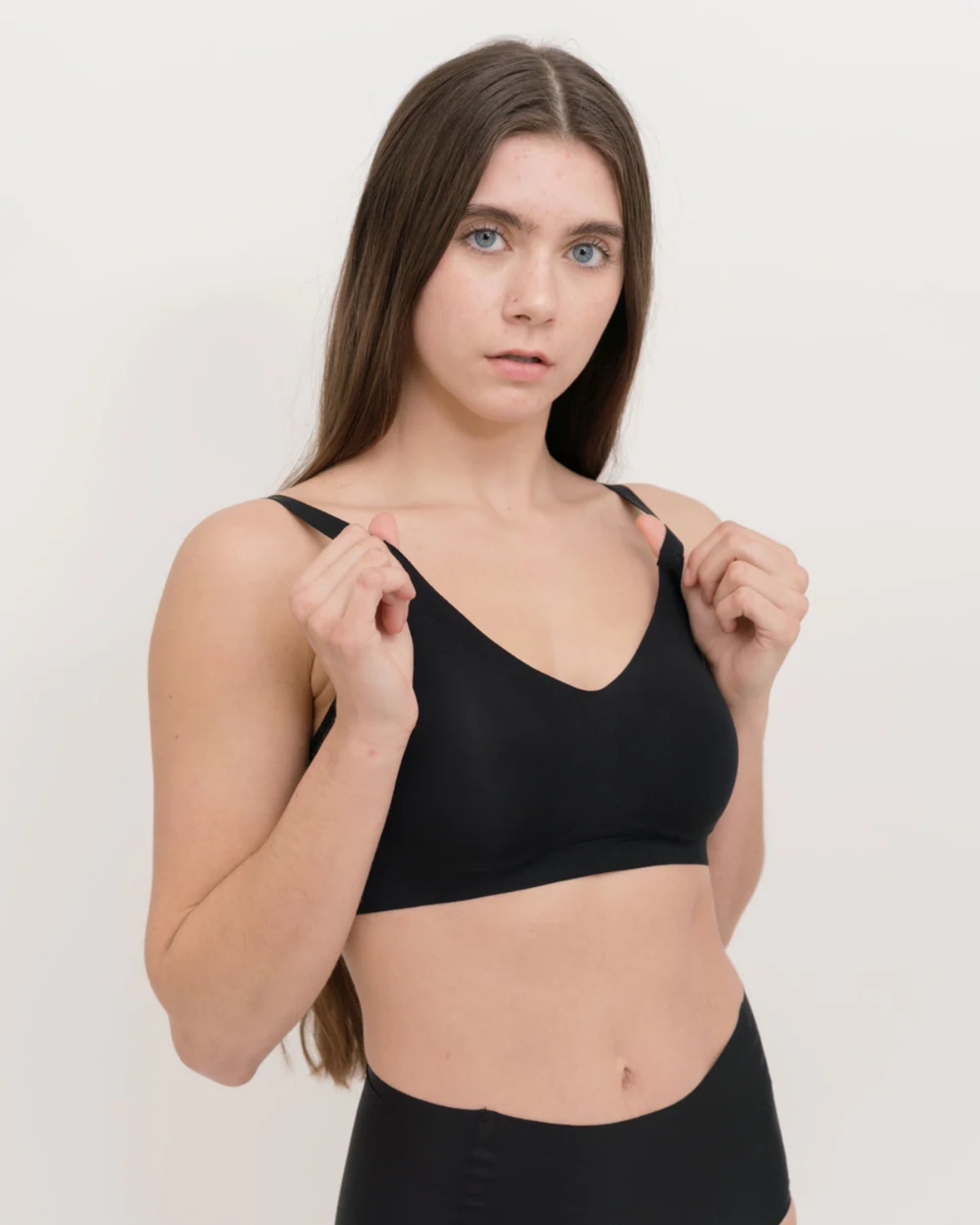 thumbnail video image 2 of Coobie Women's Seamless Spaghetti Strap Wireless Bra, Lightweight Comfort Bralette, Style 802N, 2 of 7