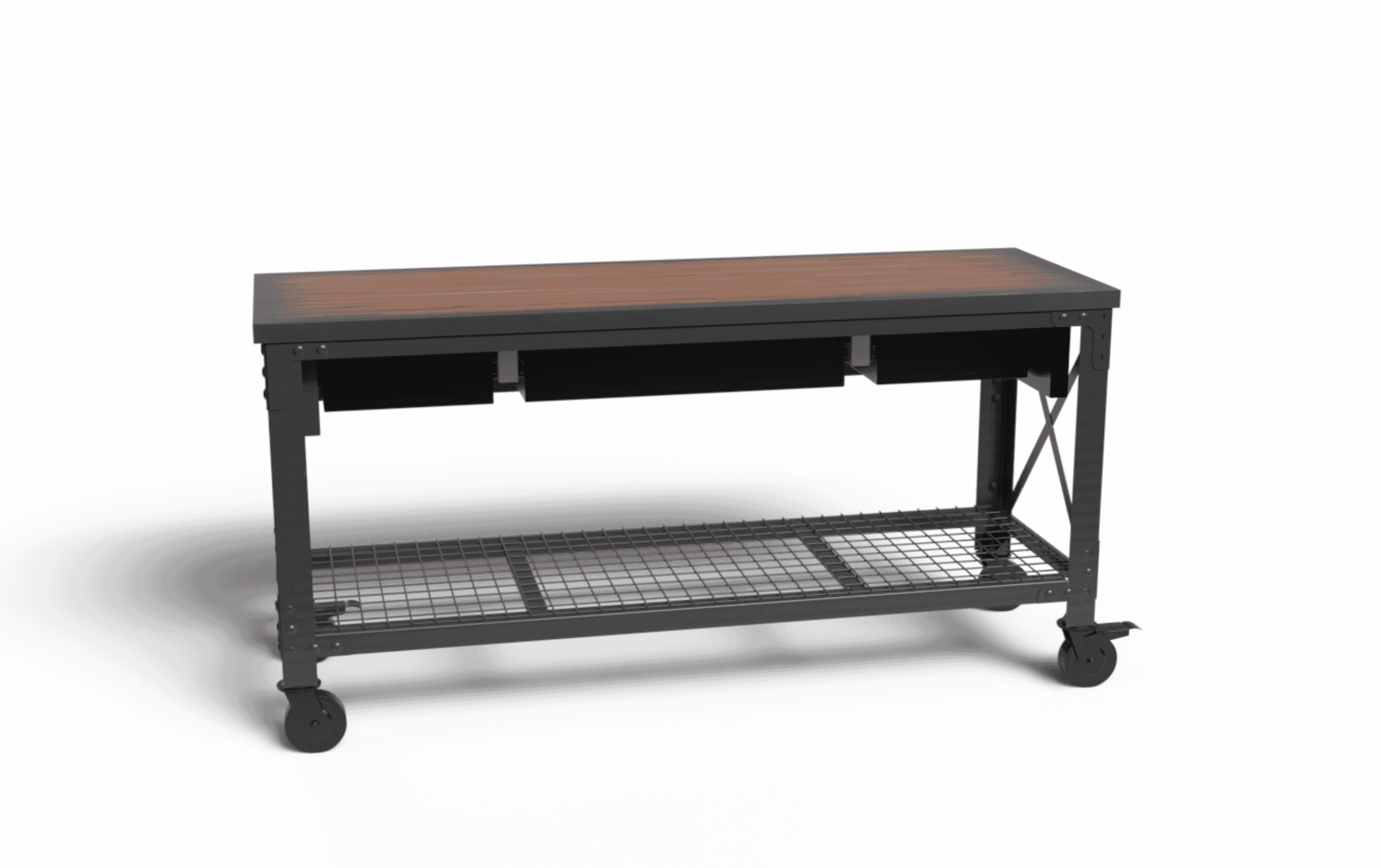 DuraMax Rolling Workbench Furniture 72 in. x 24 in. with 3 Drawers, for  Home, Garage, Workshop