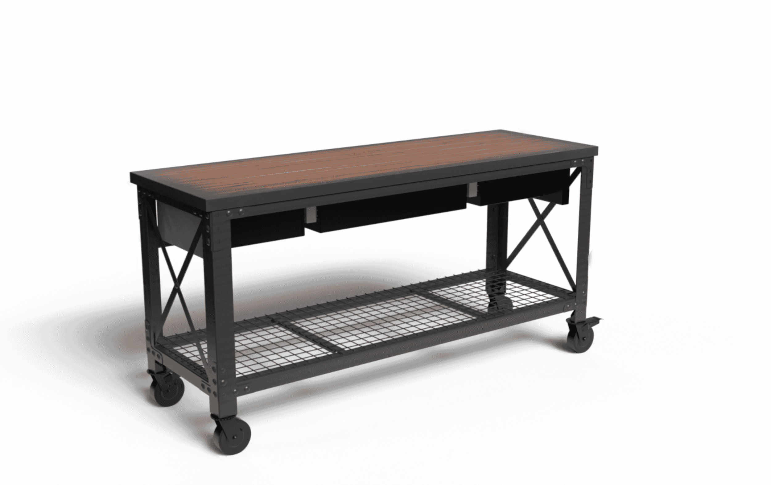 DuraMax Rolling Workbench Furniture 72 in. x 24 in. with 3 Drawers, for  Home, Garage, Workshop