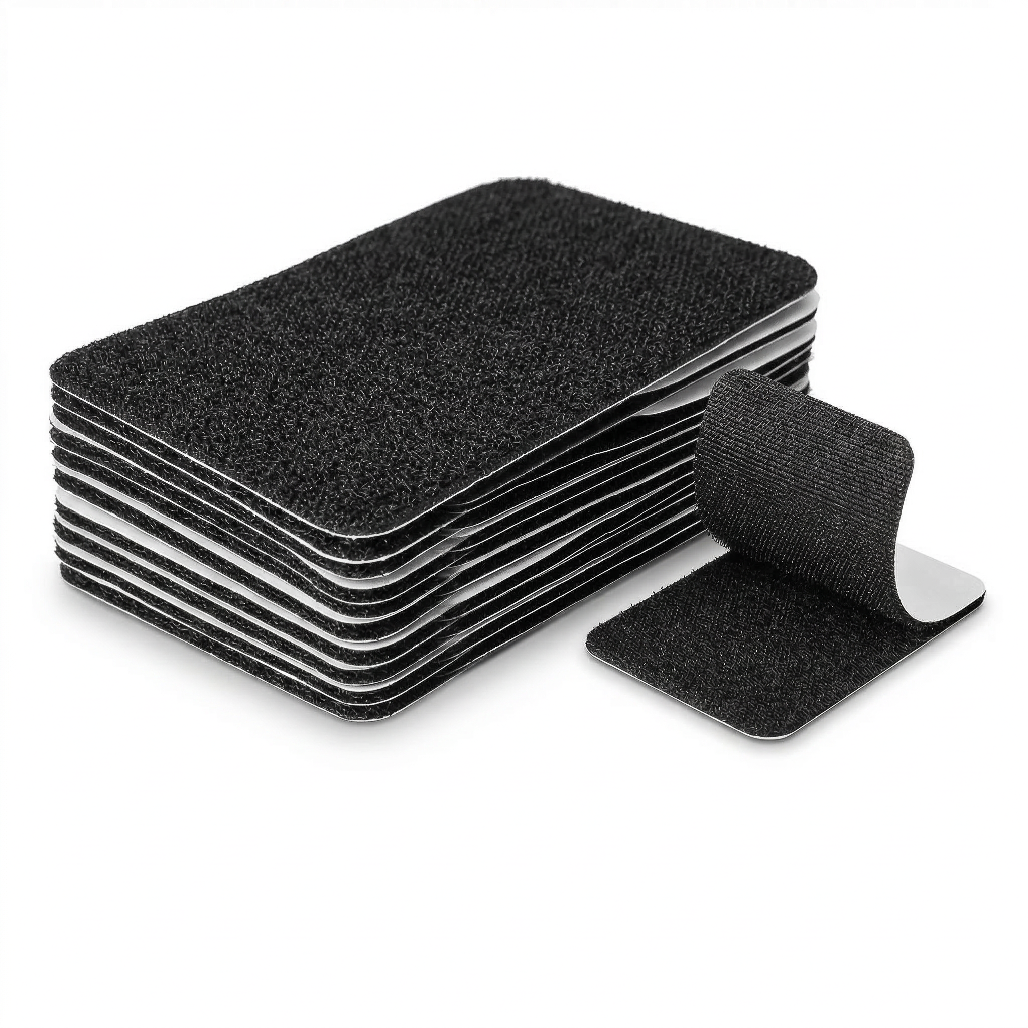 CNDRLEF 6 Sets 4 x 6 Inch Self Adhesive Hook and Loop Strips, Black ...