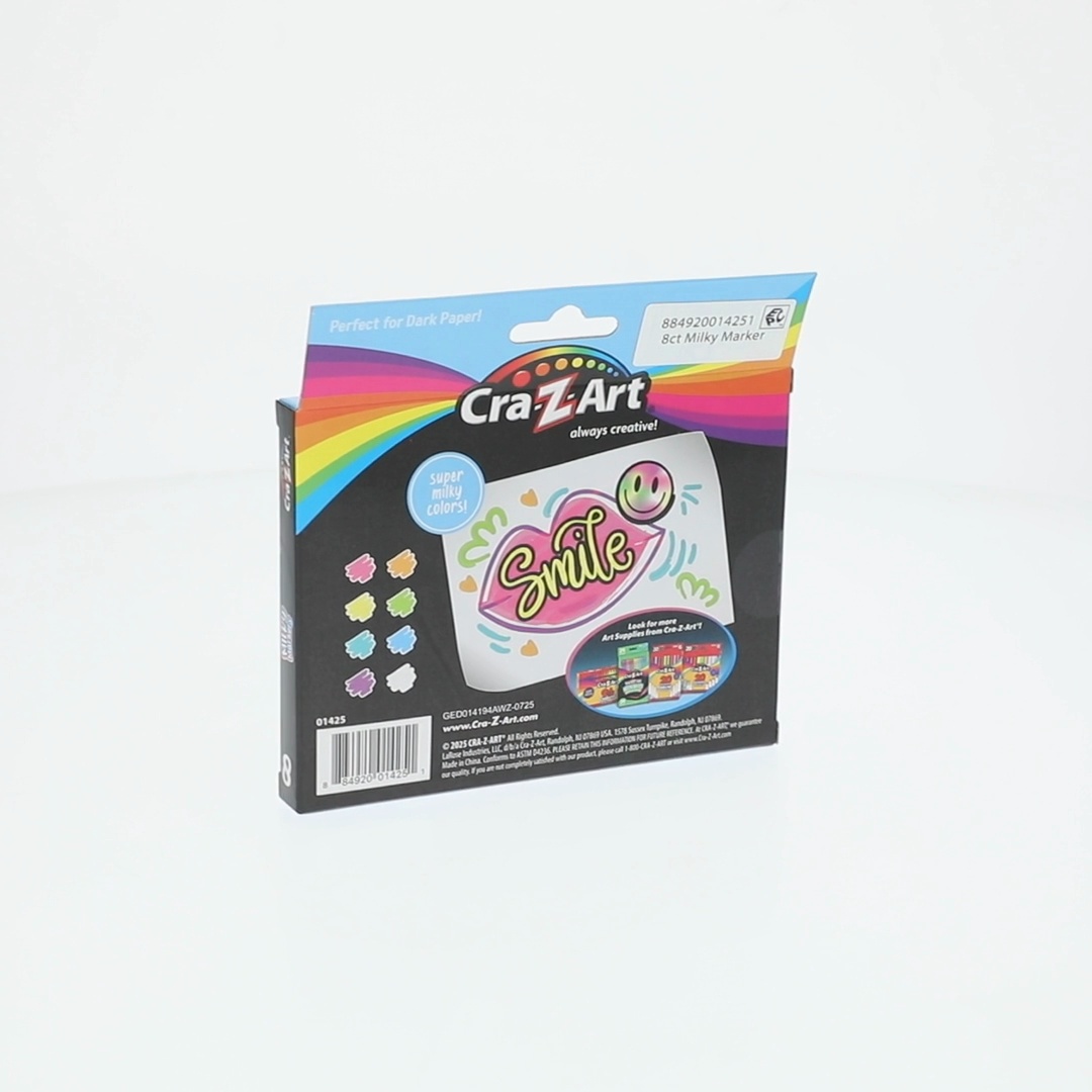 Cra-Z-Art Broadline Super Milky Markers, 8 Count - Pastel Markers